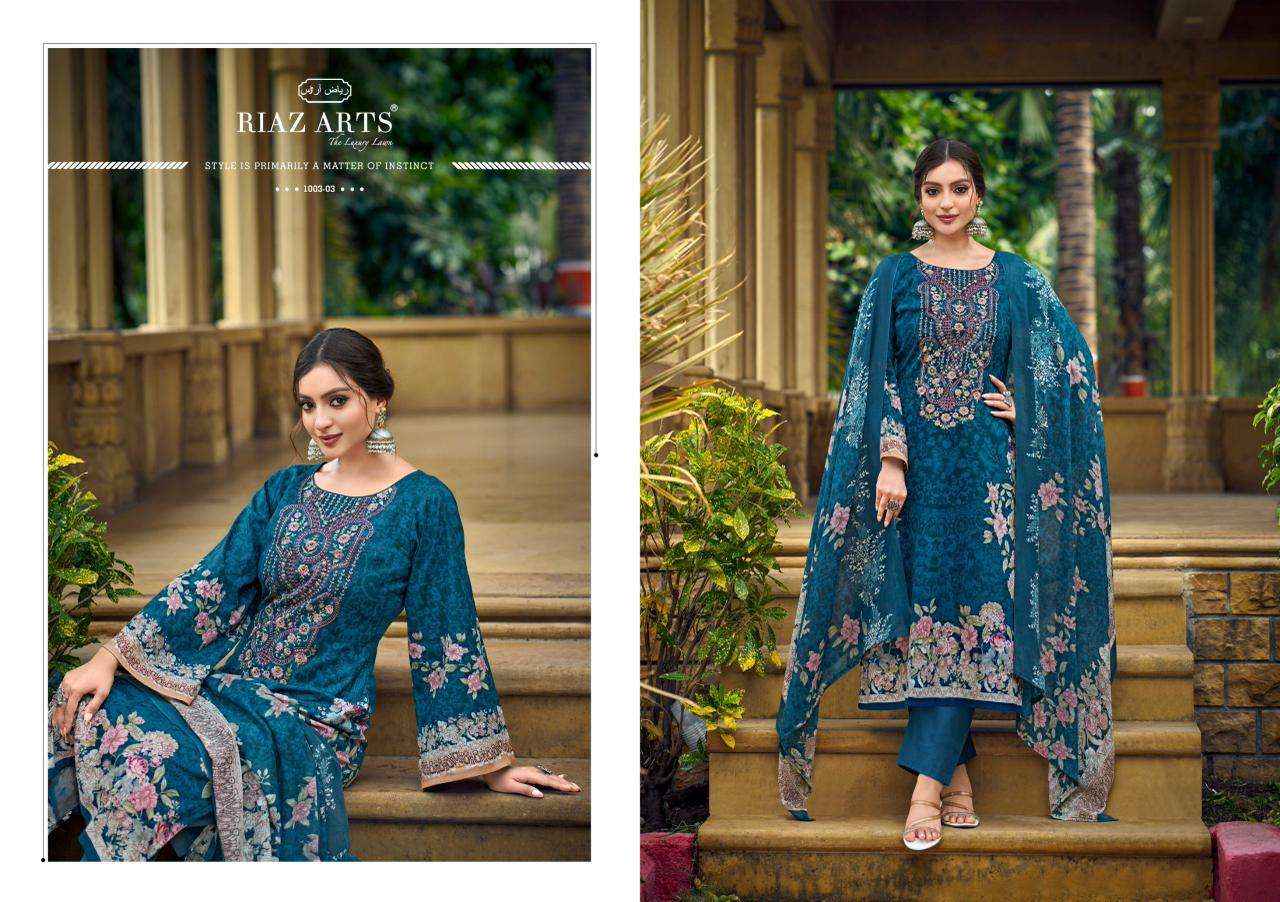 Riaz Arts Musafir Vol 35 Lawn Cotton Dress Material 6 pcs Catalogue