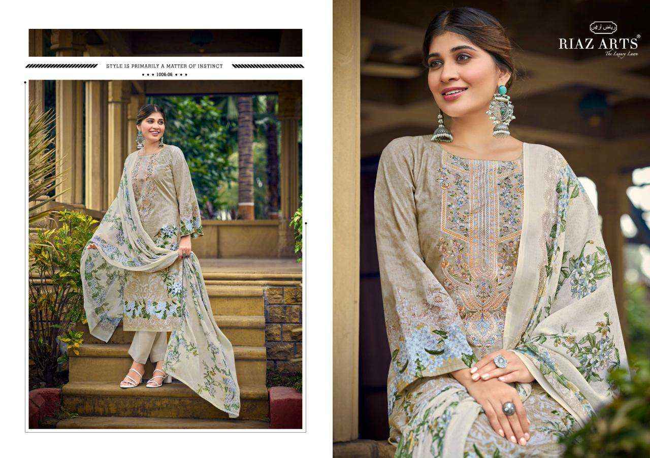 Riaz Arts Musafir Vol 35 Lawn Cotton Dress Material 6 pcs Catalogue