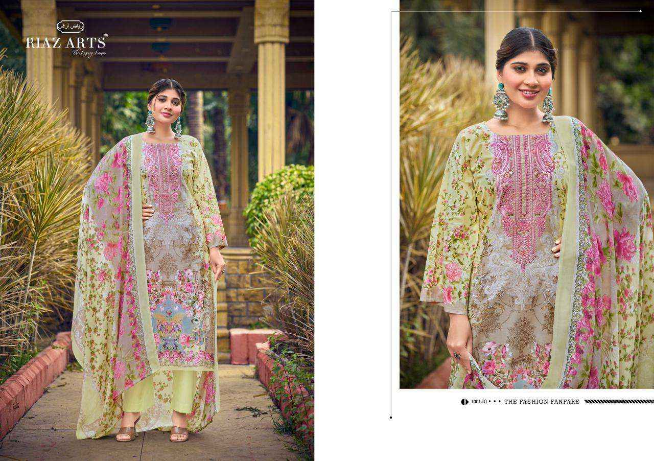Riaz Arts Musafir Vol 35 Lawn Cotton Dress Material 6 pcs Catalogue