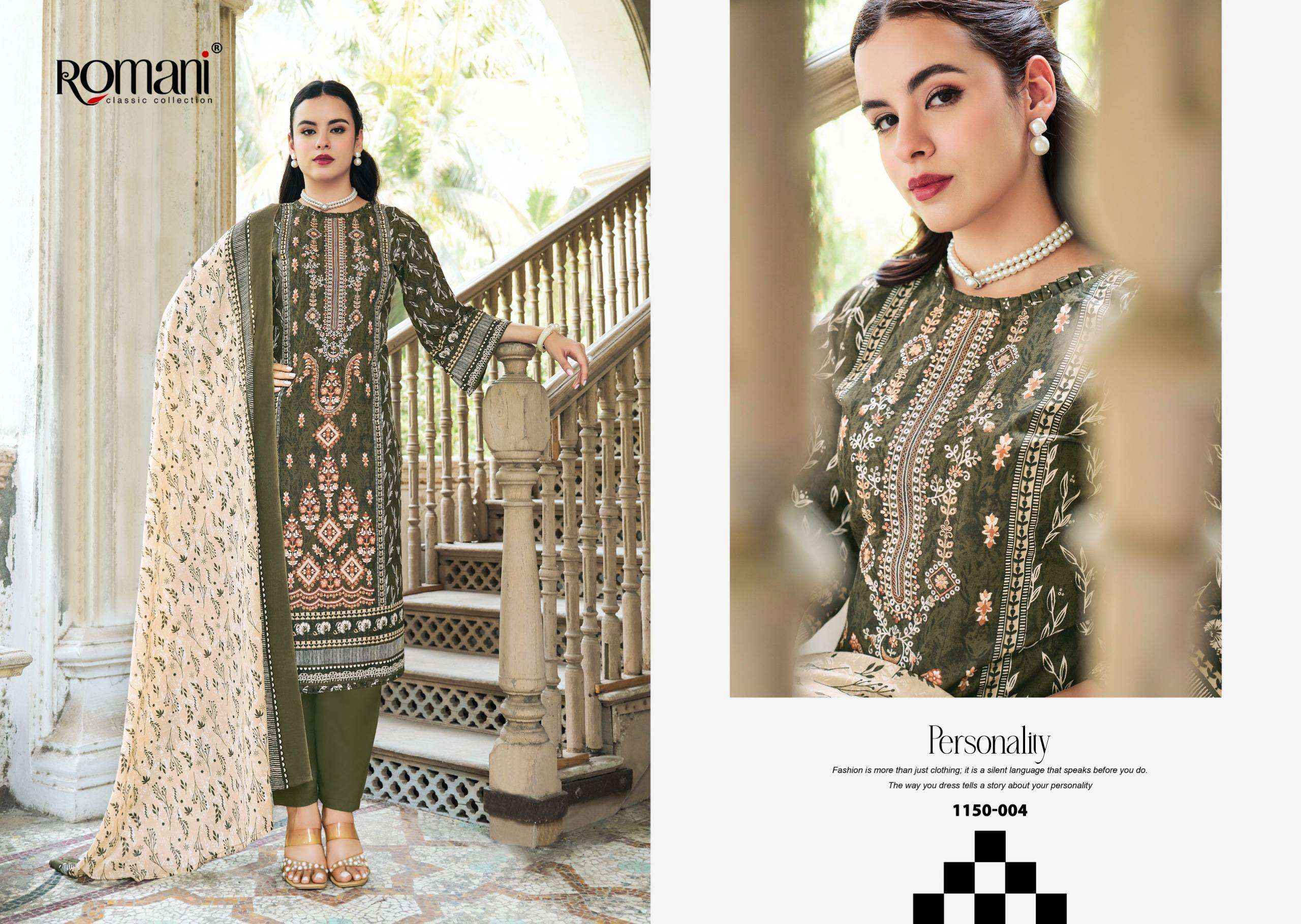 Romani Bin Kareem Vol 4 Cotton Dress Material 8 pcs Catalogue