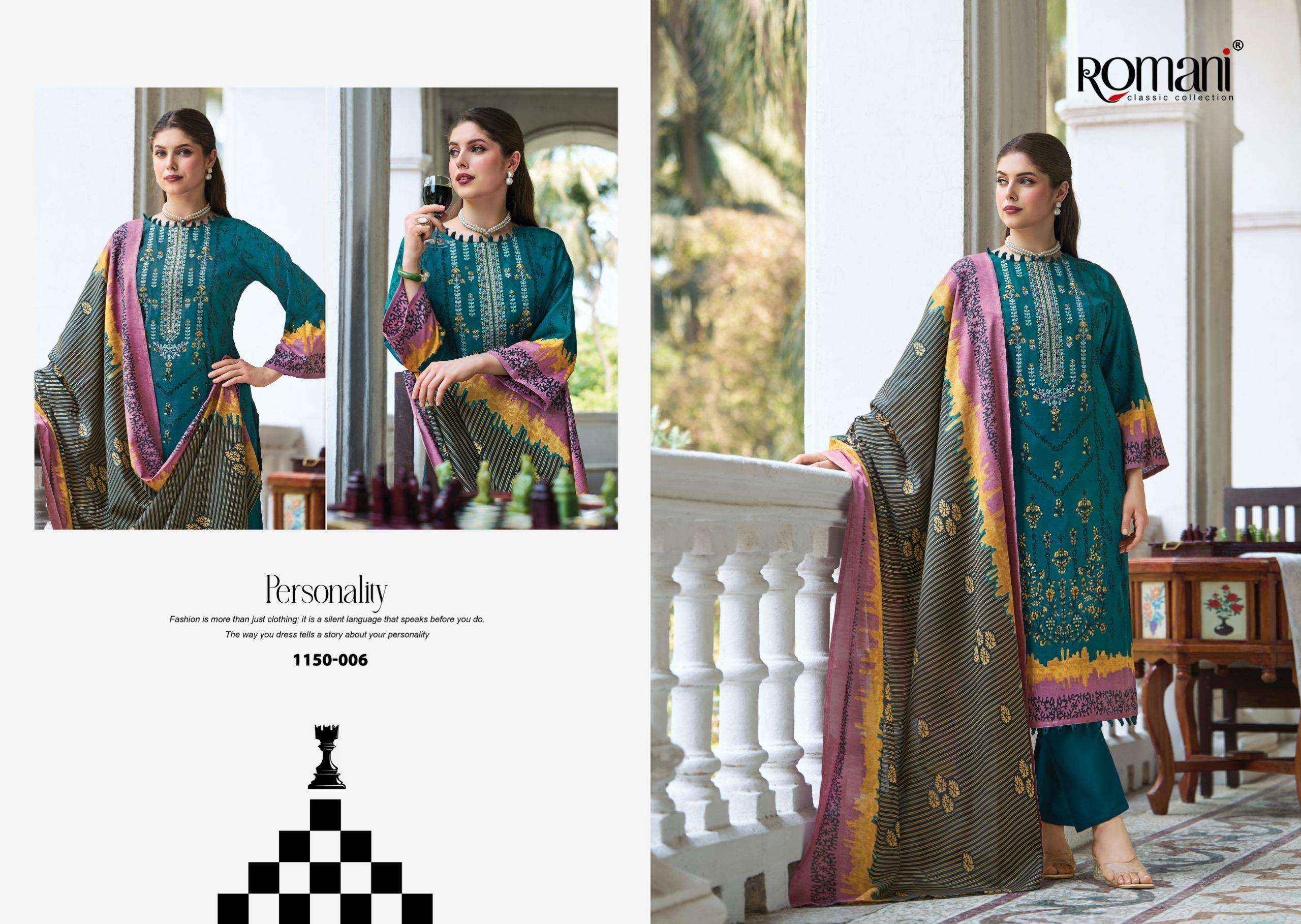 Romani Bin Kareem Vol 4 Cotton Dress Material 8 pcs Catalogue