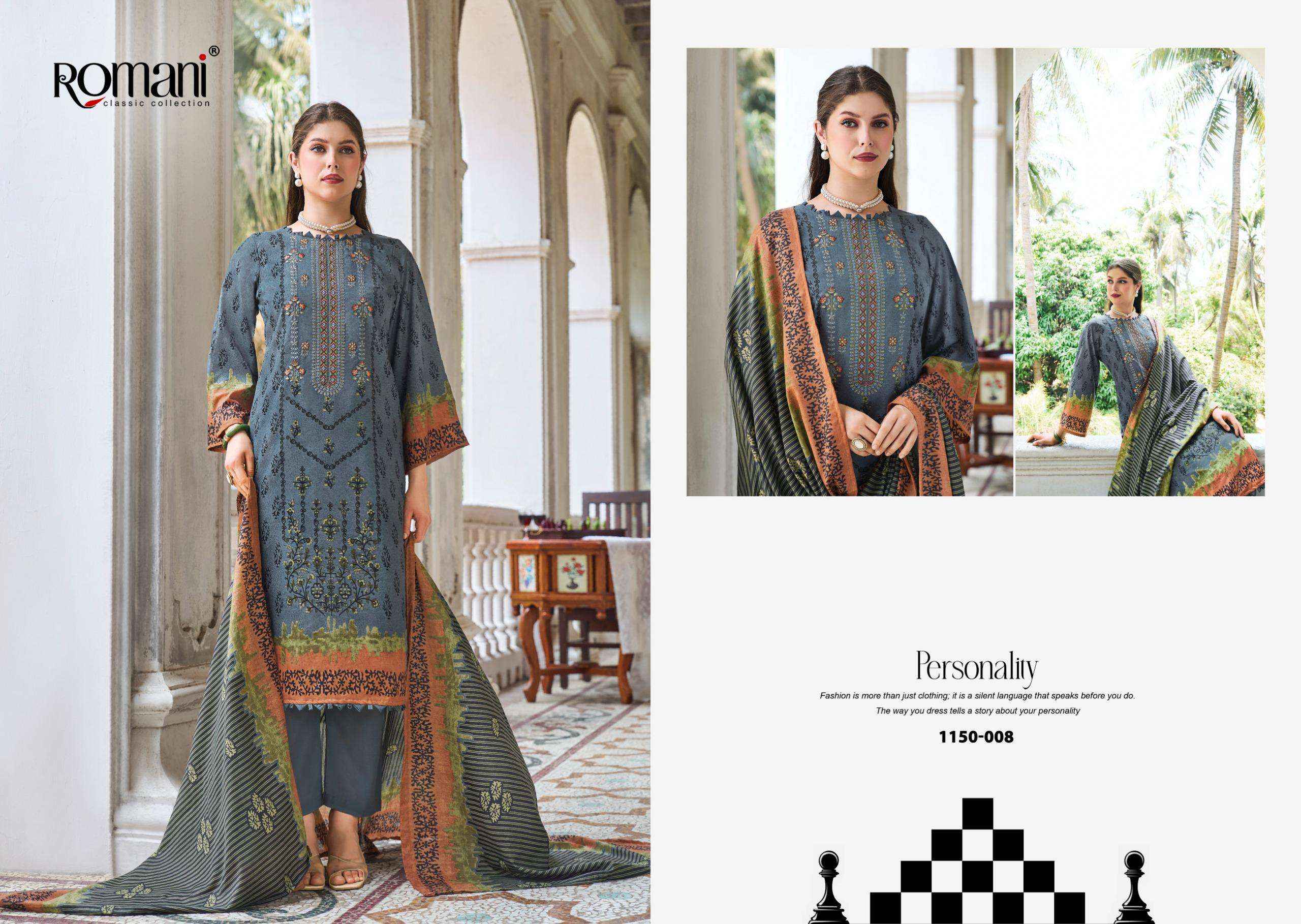Romani Bin Kareem Vol 4 Cotton Dress Material 8 pcs Catalogue