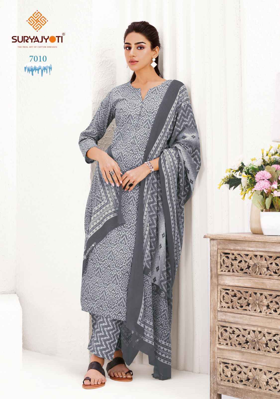 Suryajyoti Ice Look Vol 7 Readymade Cotton Dress 10 pcs Catalogue