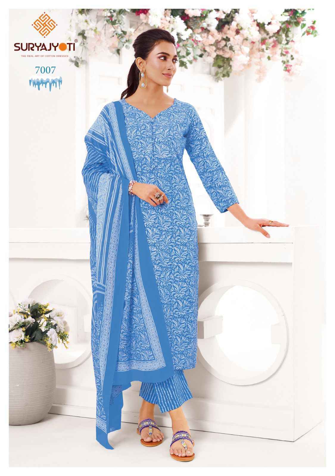 Suryajyoti Ice Look Vol 7 Readymade Cotton Dress 10 pcs Catalogue