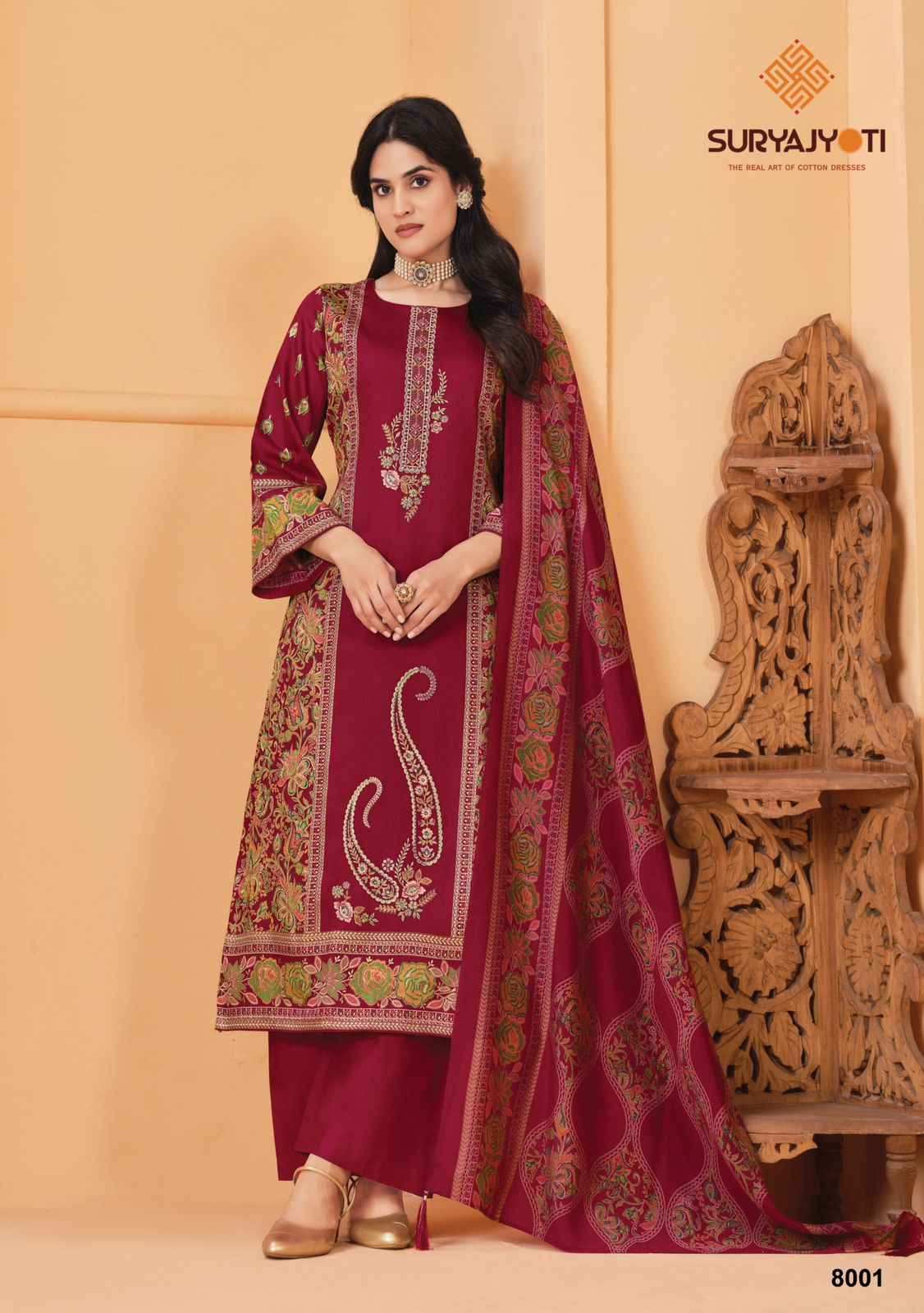 Suryajyoti Kaamini Vol 8 Jam Satin Dress Material 6 pcs Catalogue