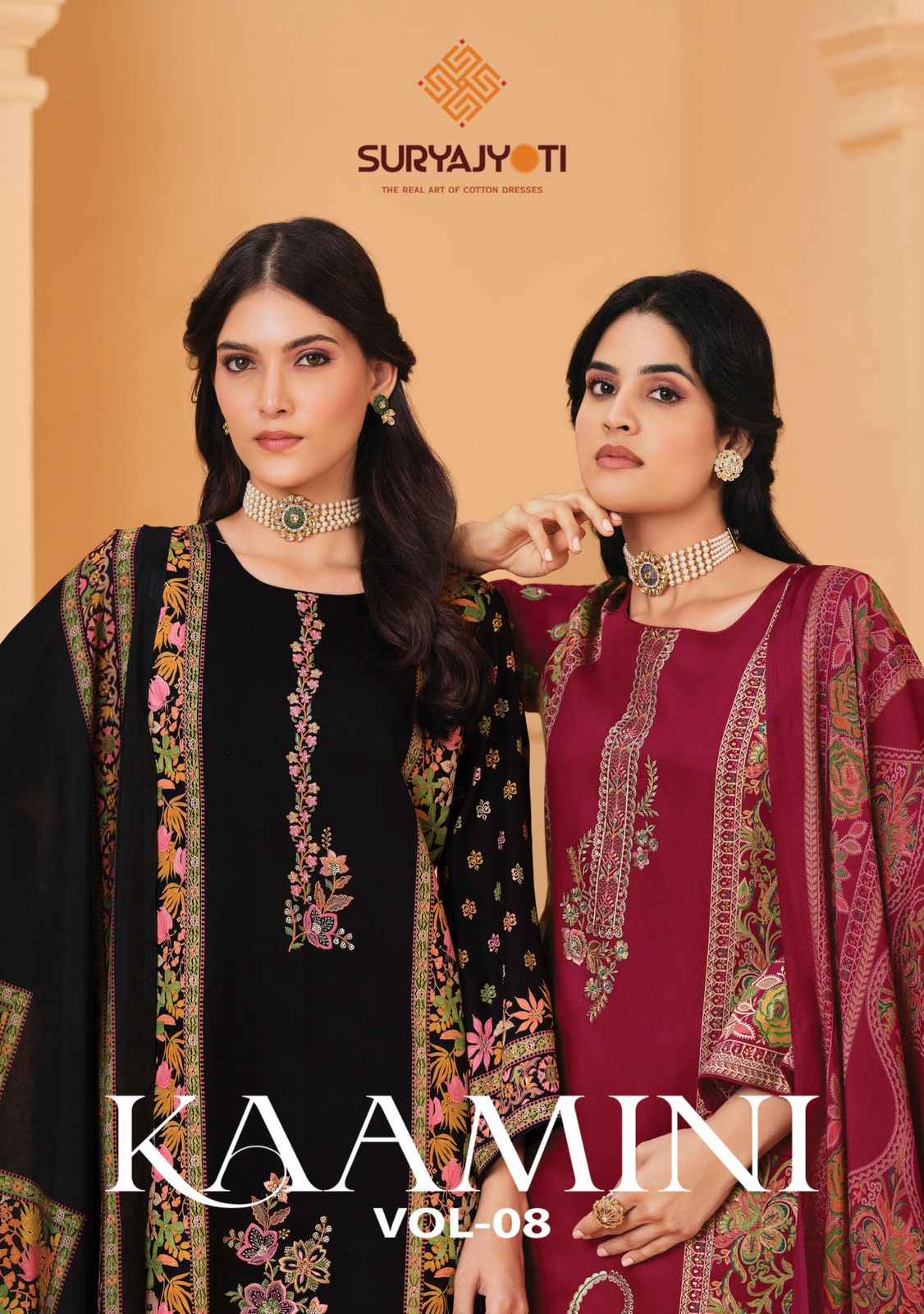 Suryajyoti Kaamini Vol 8 Jam Satin Dress Material 6 pcs Catalogue