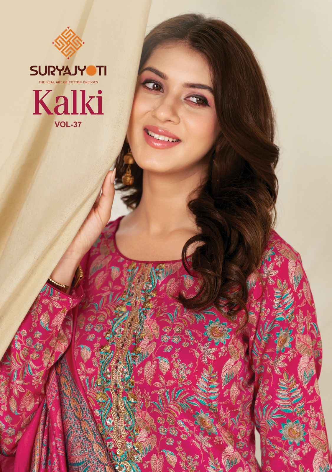 Suryajyoti Kalki Vol 37 Jam Satin Dress Material 8 Pcs Catalouge