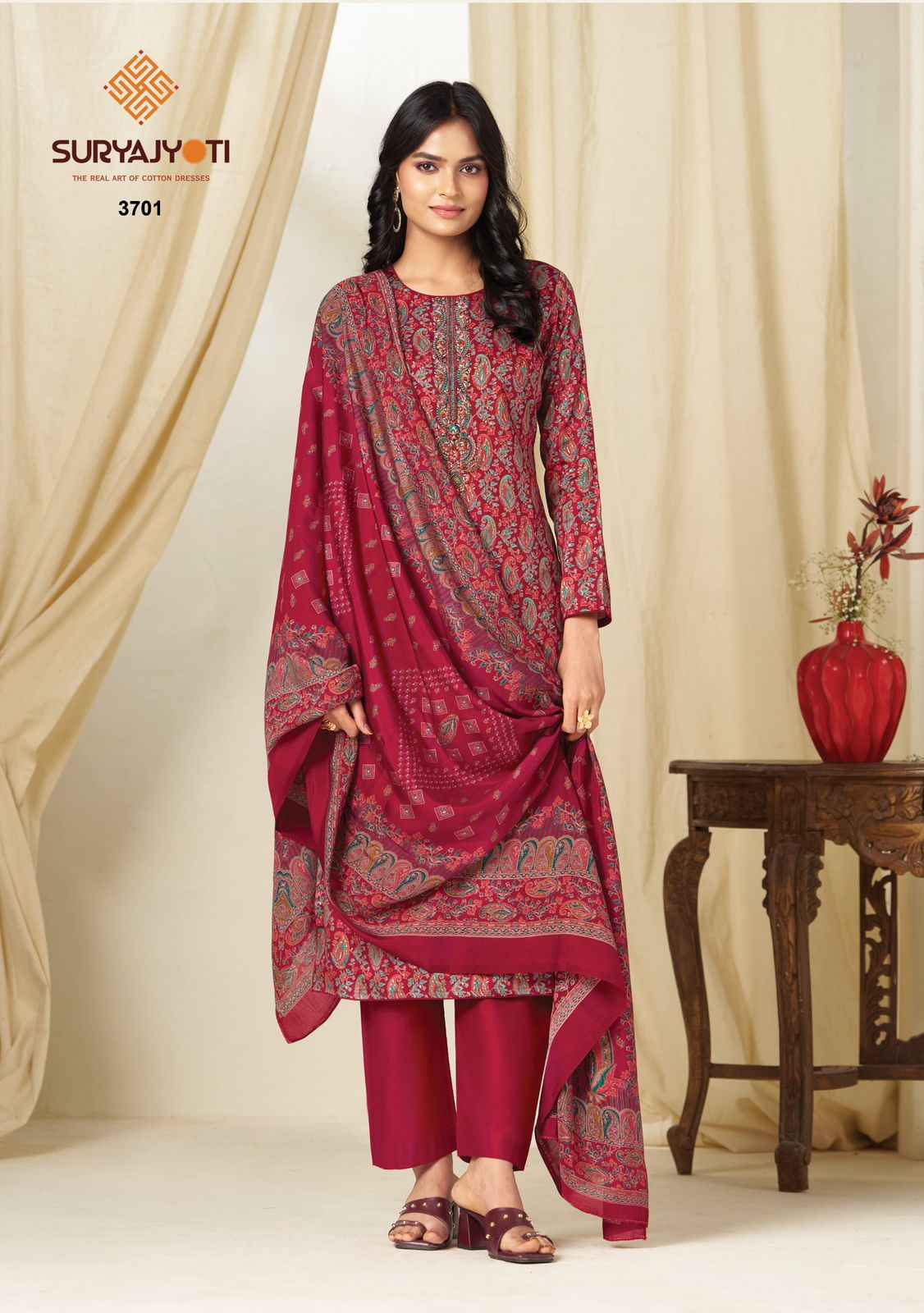 Suryajyoti Kalki Vol 37 Jam Satin Dress Material 8 Pcs Catalouge