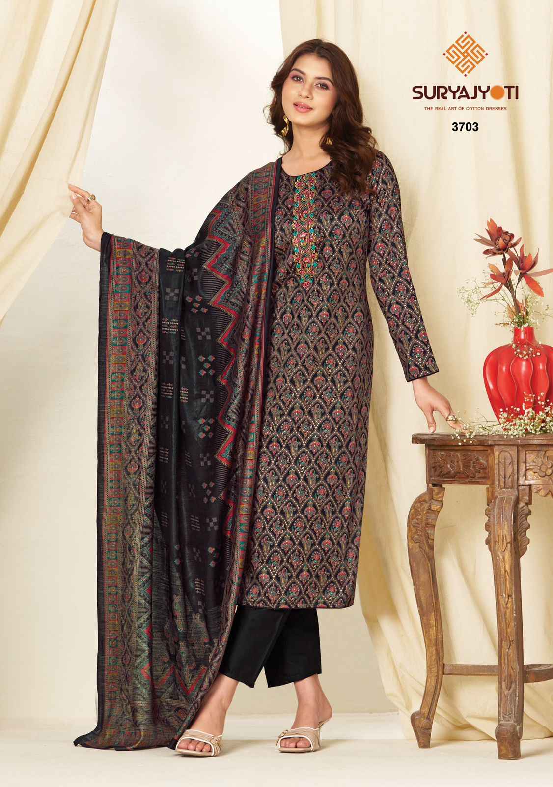Suryajyoti Kalki Vol 37 Jam Satin Dress Material 8 Pcs Catalouge