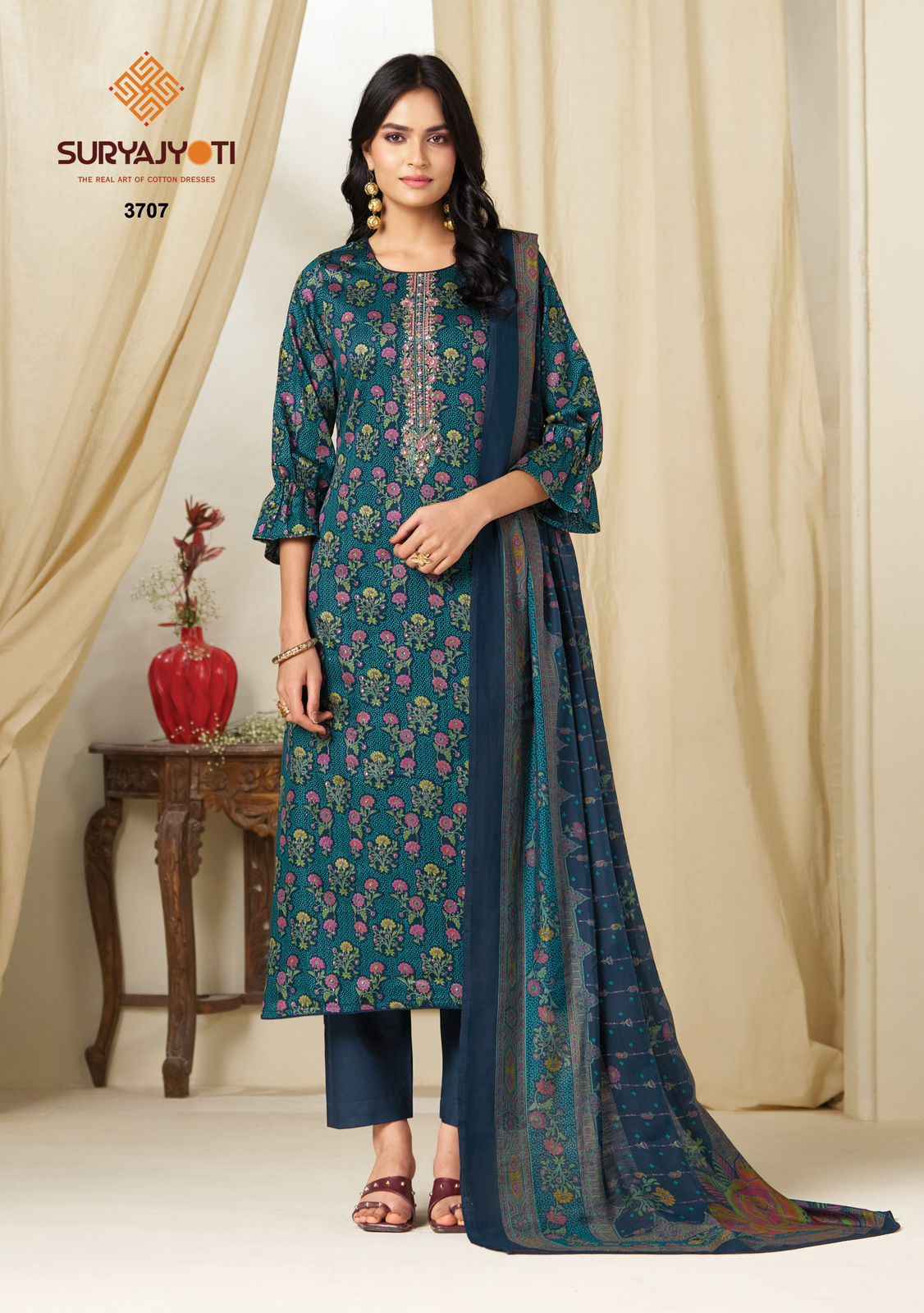 Suryajyoti Kalki Vol 37 Jam Satin Dress Material 8 Pcs Catalouge