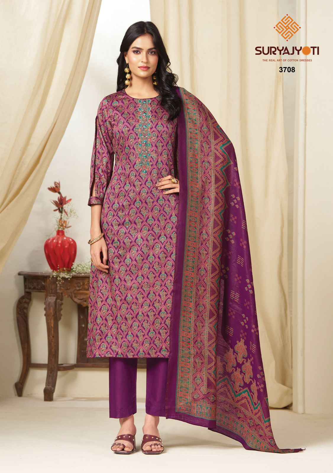 Suryajyoti Kalki Vol 37 Jam Satin Dress Material 8 Pcs Catalouge
