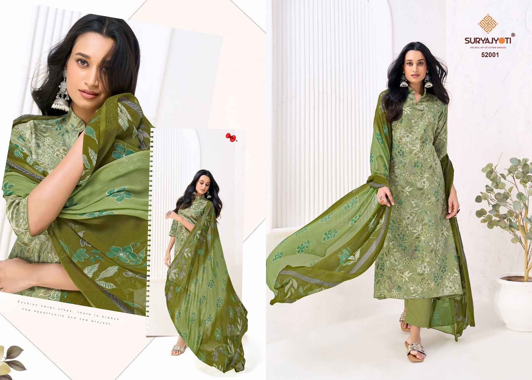 Suryajyoti Naishaa Vol 52 Jam Satin Dress Material 10 pcs Catalogue