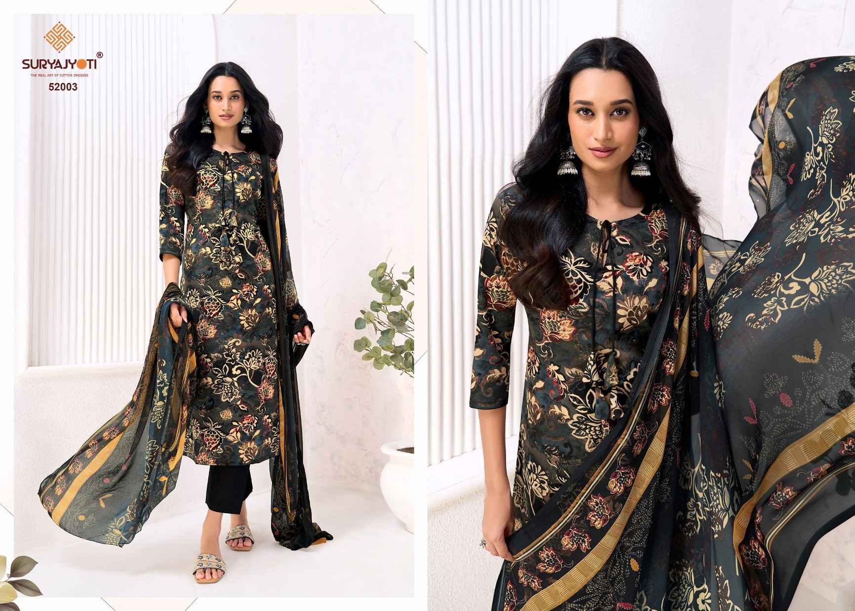 Suryajyoti Naishaa Vol 52 Jam Satin Dress Material 10 pcs Catalogue