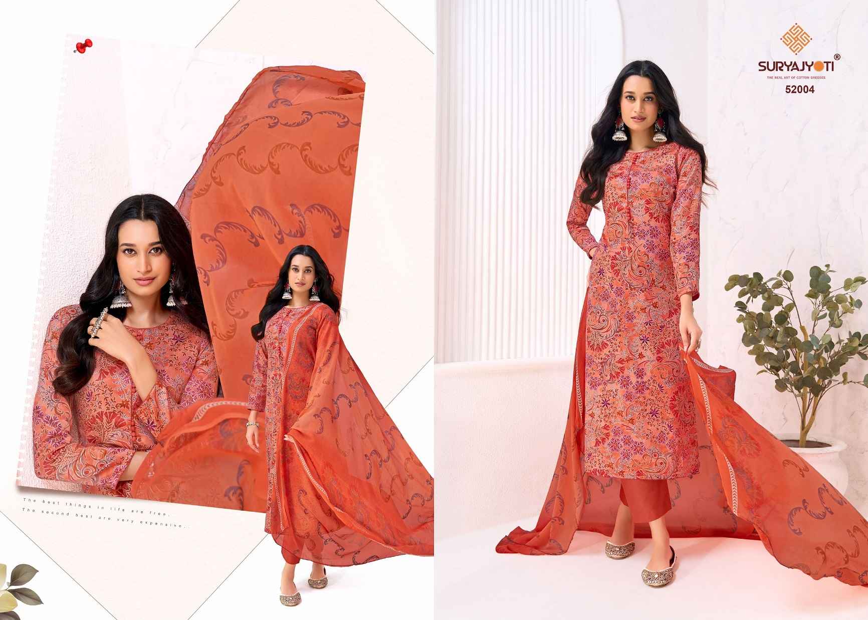 Suryajyoti Naishaa Vol 52 Jam Satin Dress Material 10 pcs Catalogue