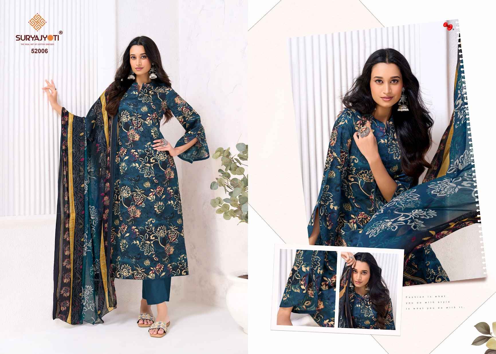 Suryajyoti Naishaa Vol 52 Jam Satin Dress Material 10 pcs Catalogue