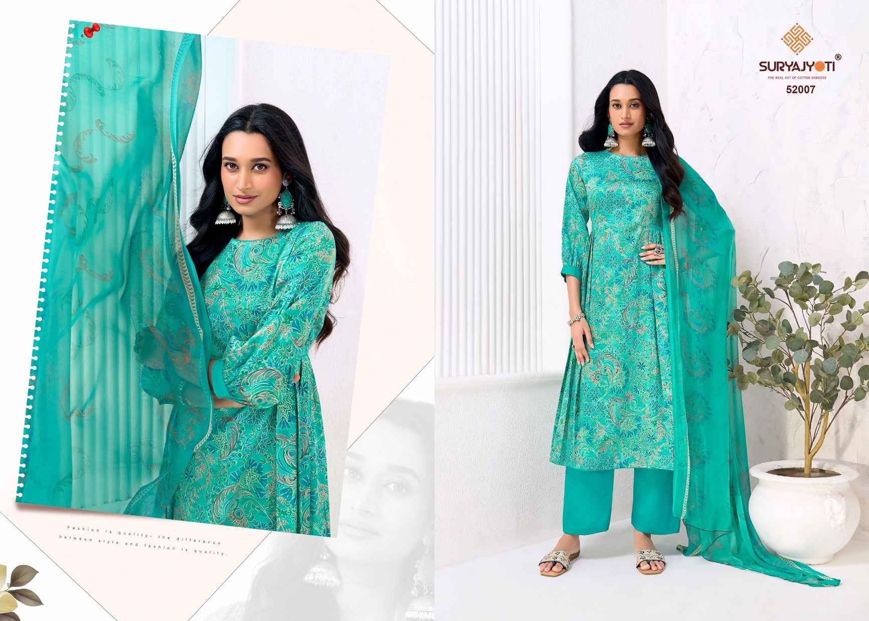 Suryajyoti Naishaa Vol 52 Jam Satin Dress Material 10 pcs Catalogue