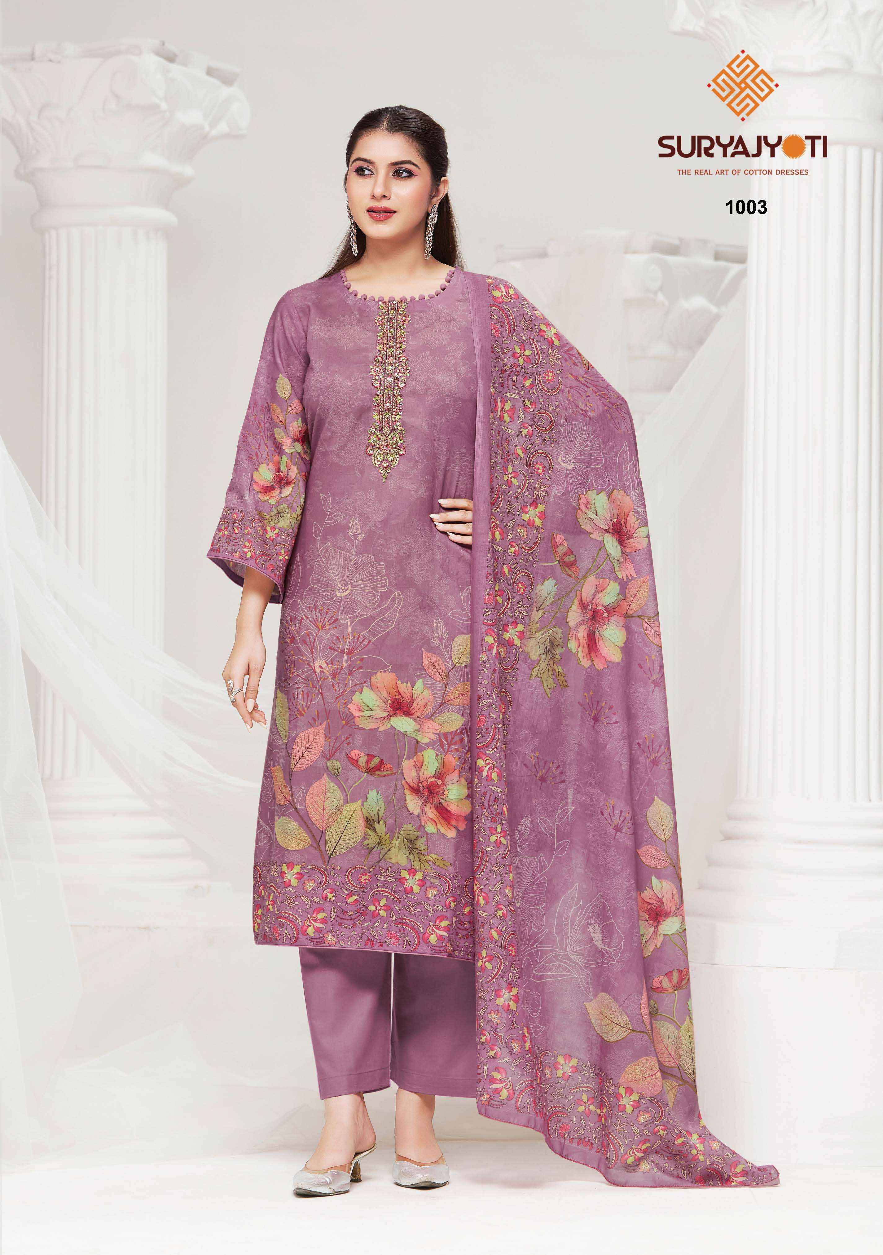 Suryajyoti Nazakat Vol 1 Cotton Dress Material 6 pcs Catalogue