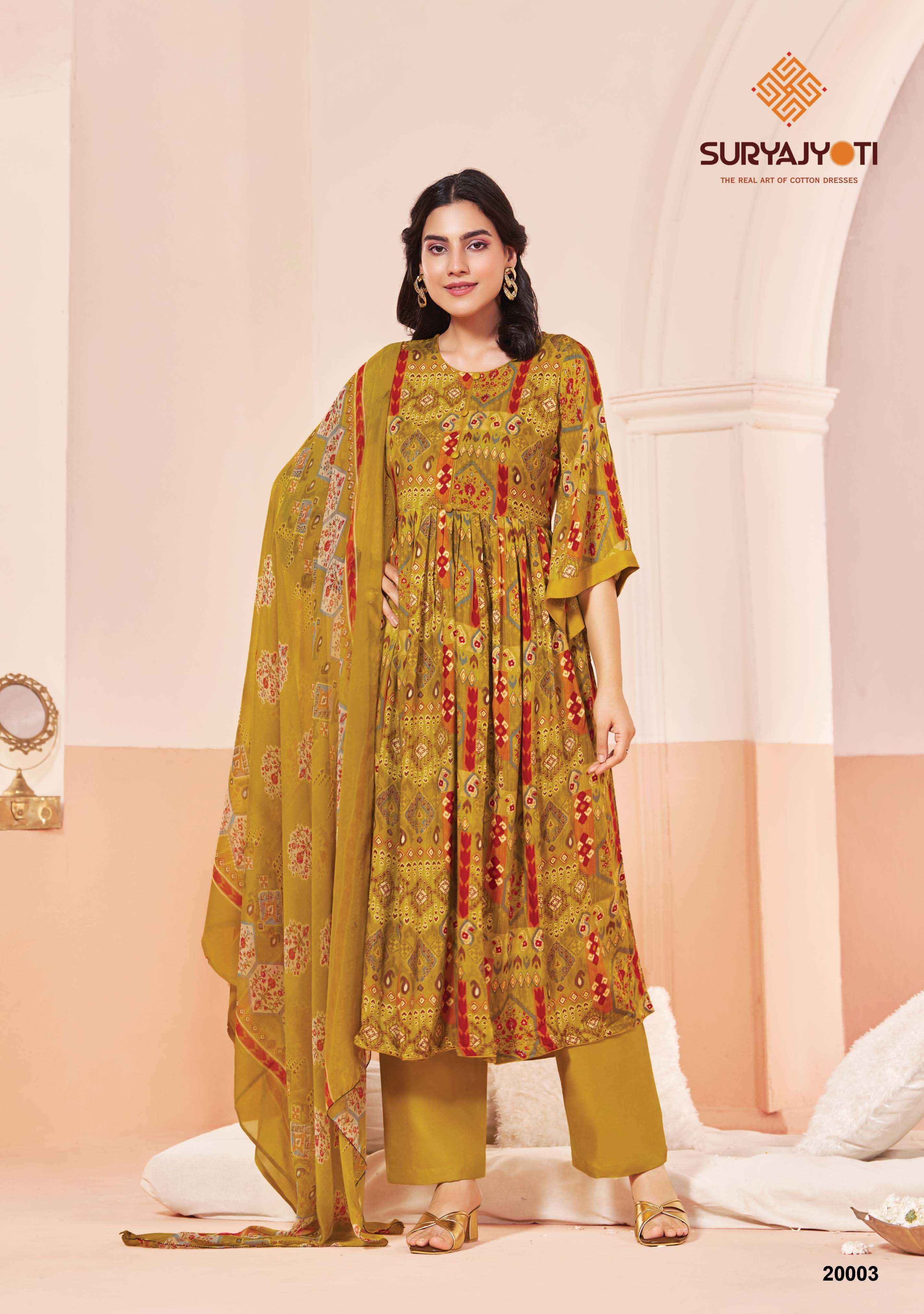 Suryajyoti Princess Vol 20 Rayon Dress Material 10 pcs Catalogue