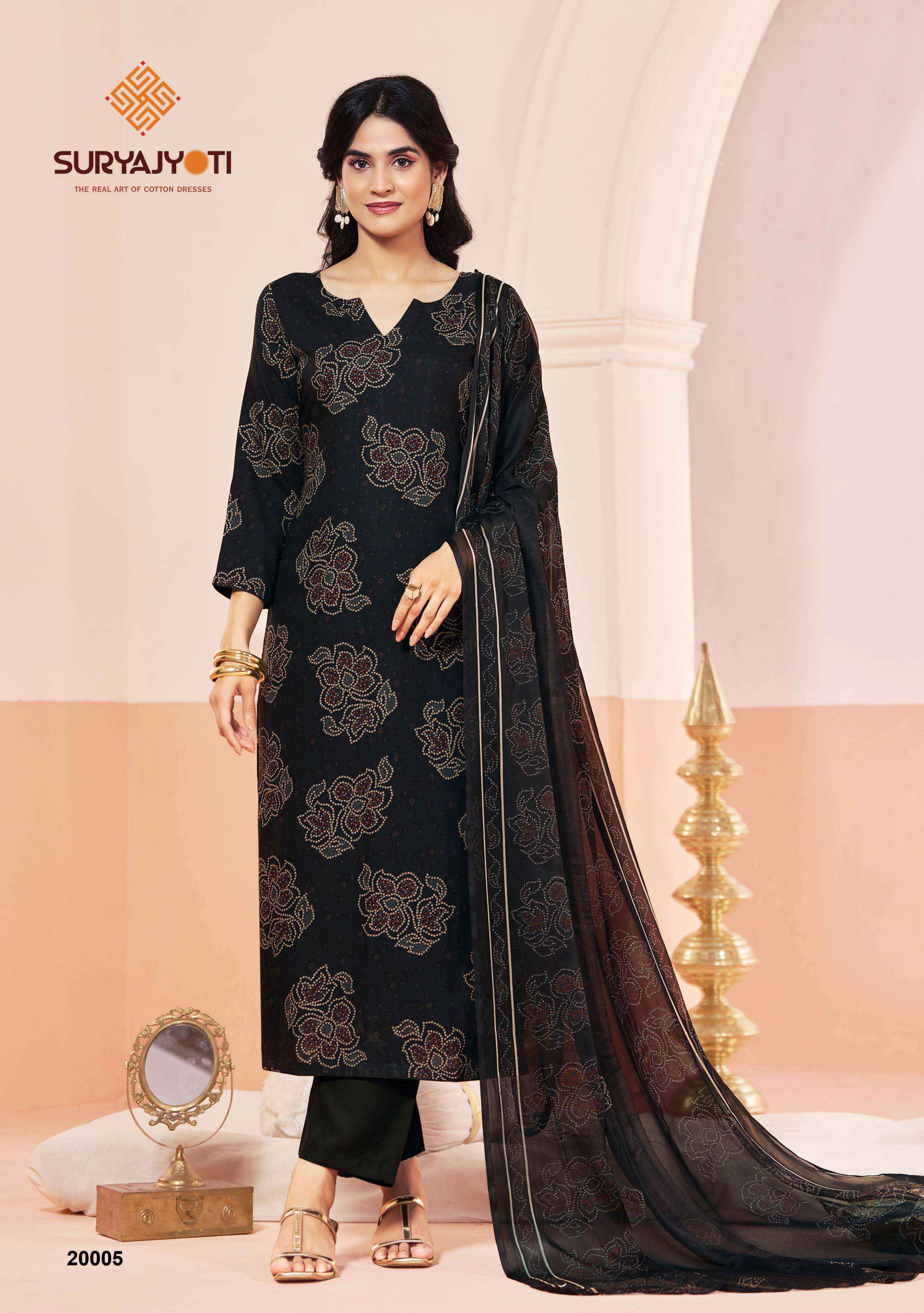 Suryajyoti Princess Vol 20 Rayon Dress Material 10 pcs Catalogue