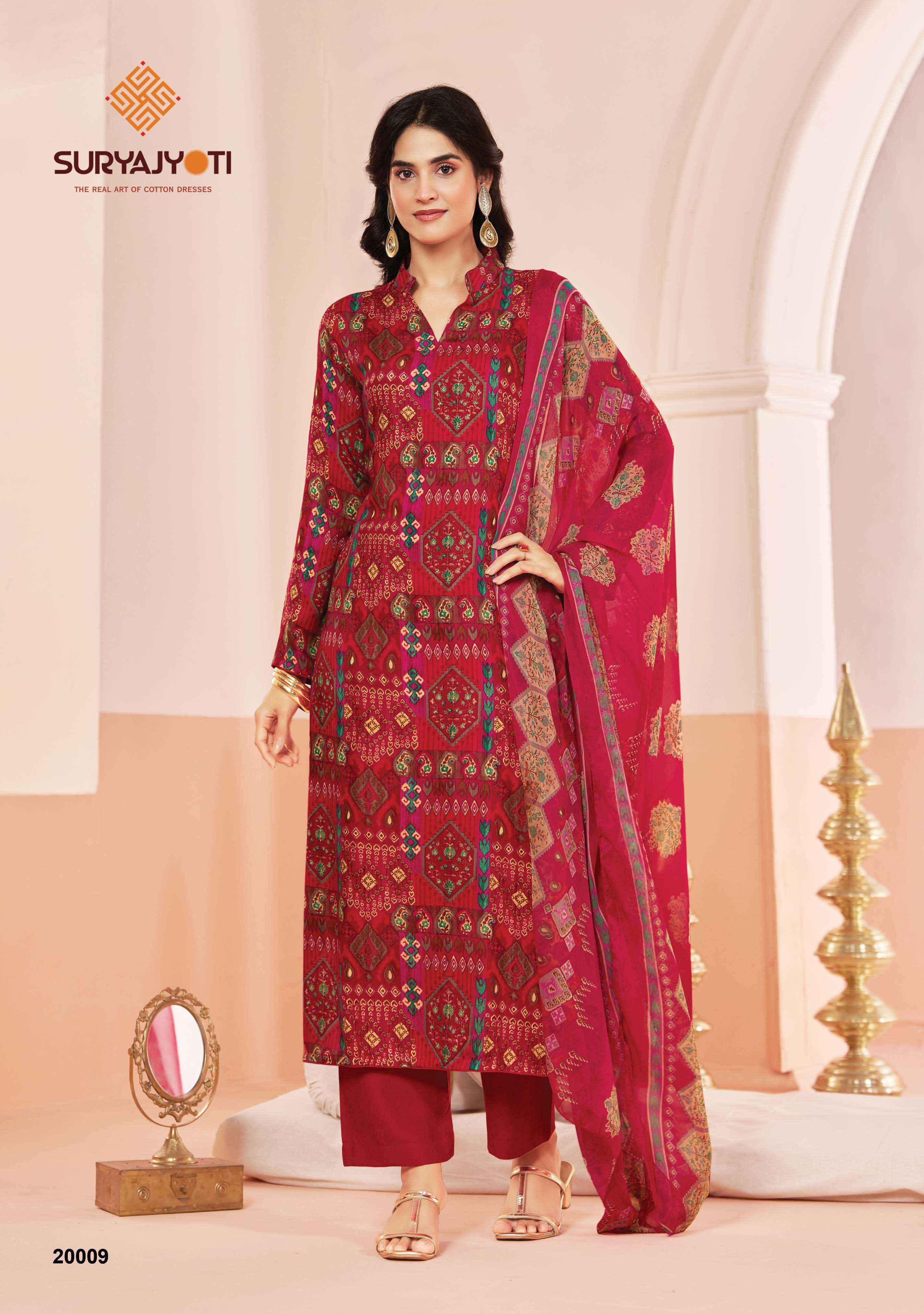 Suryajyoti Princess Vol 20 Rayon Dress Material 10 pcs Catalogue