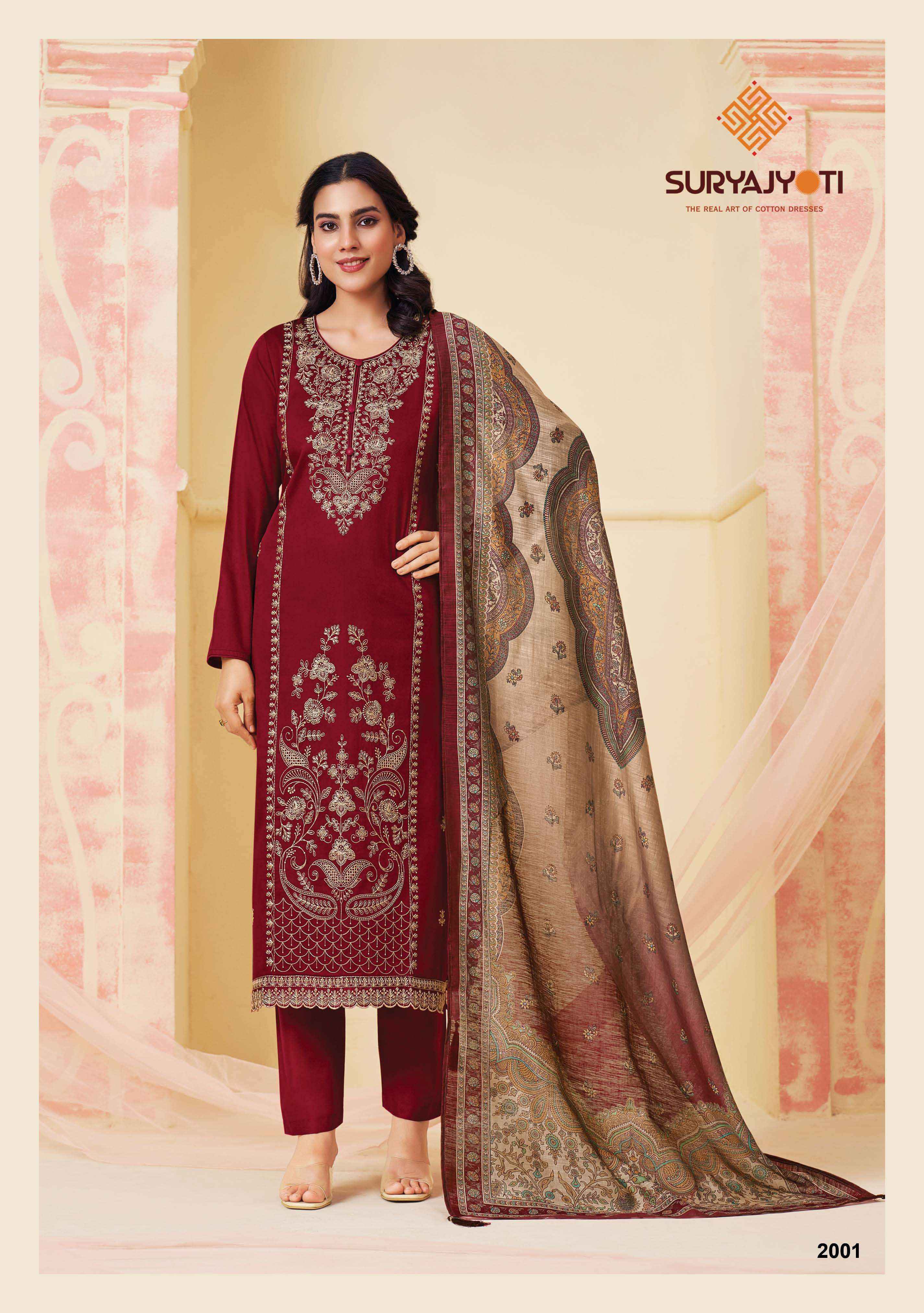 Suryajyoti Zaira Vol 2 Jam Satin Dress Material 6 pcs Catalogue