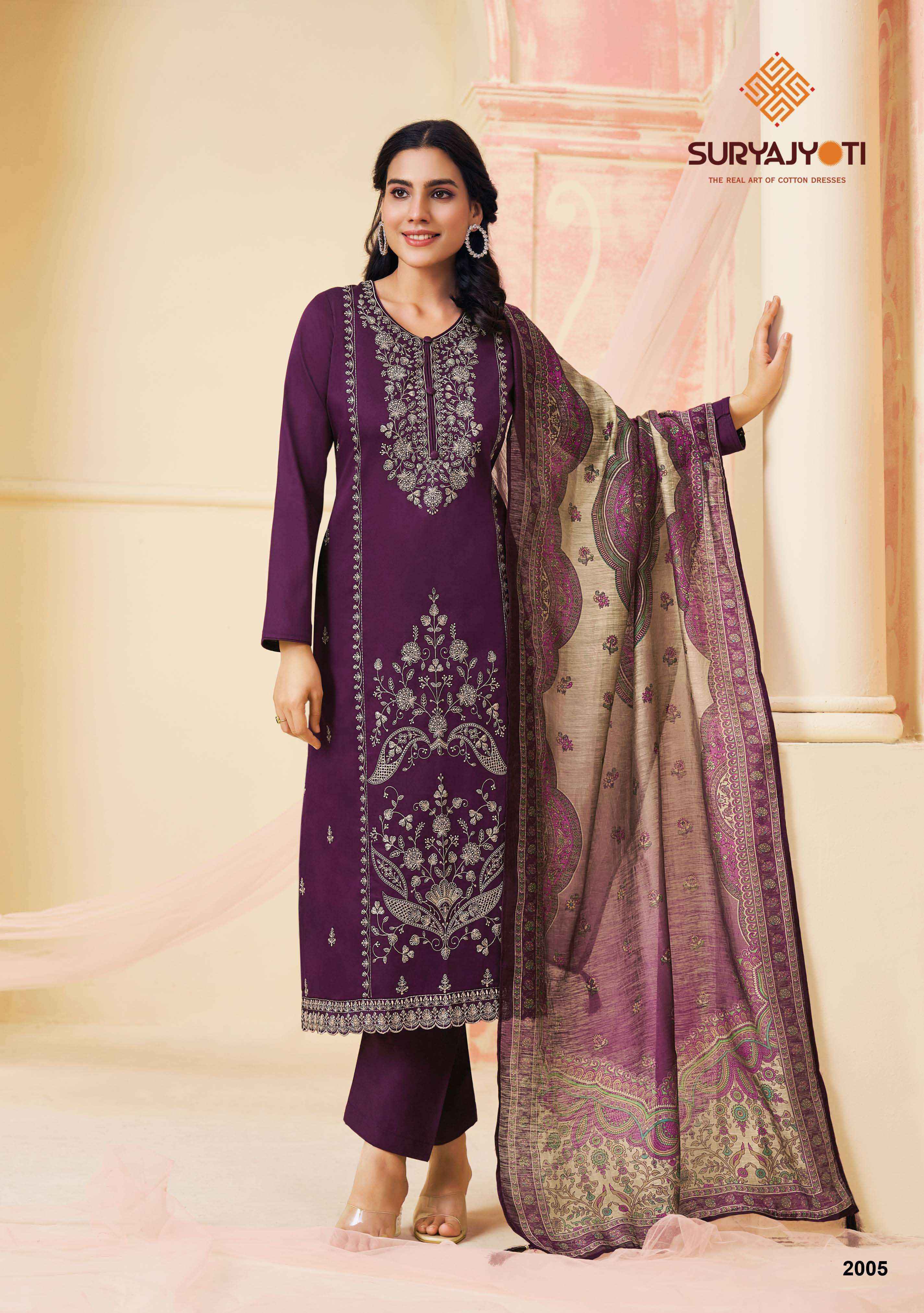 Suryajyoti Zaira Vol 2 Jam Satin Dress Material 6 pcs Catalogue