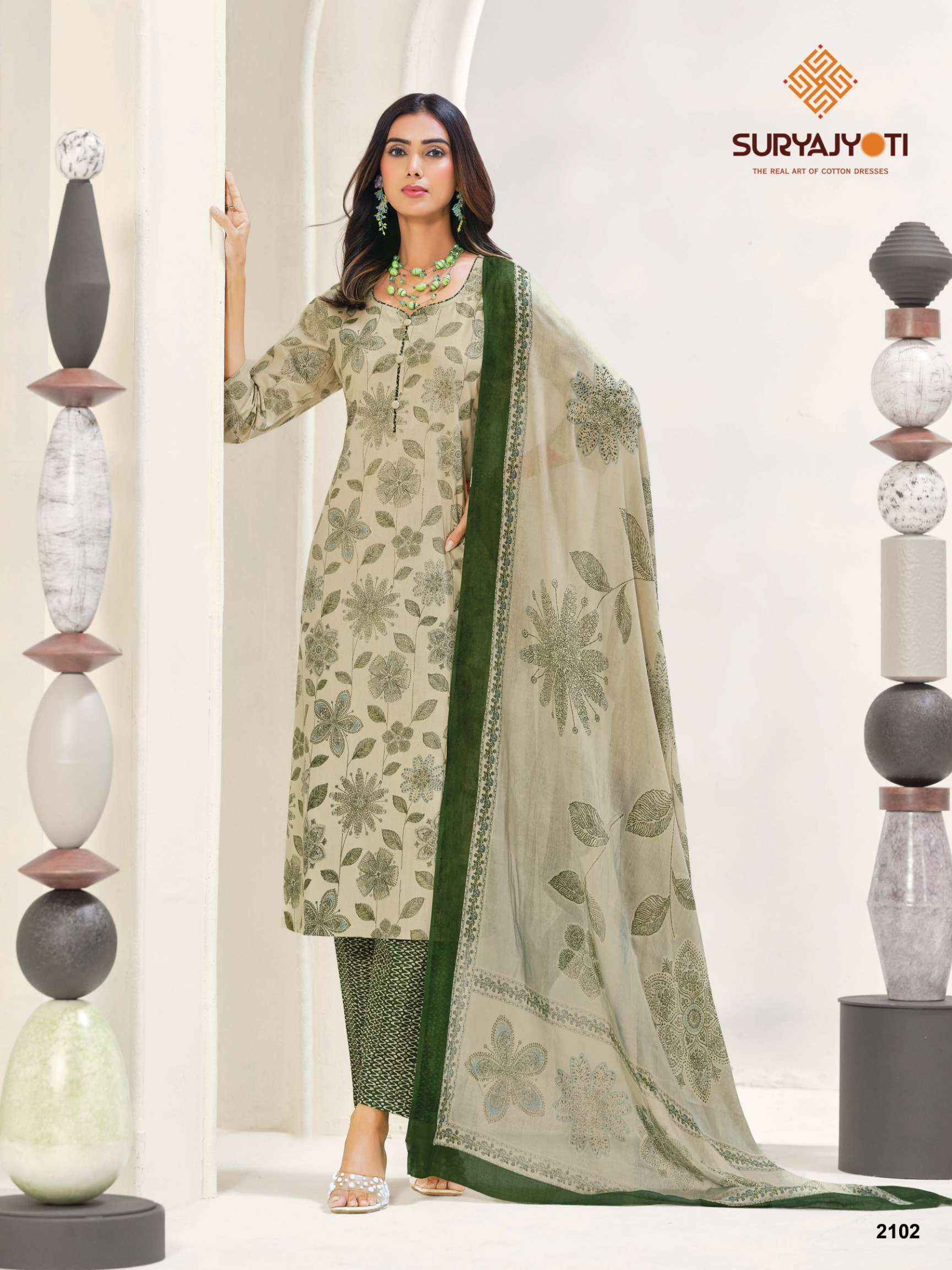 Suryajyoti Zion Cotton Vol 21 Cotton Dress Material 16 pcs Catalogue