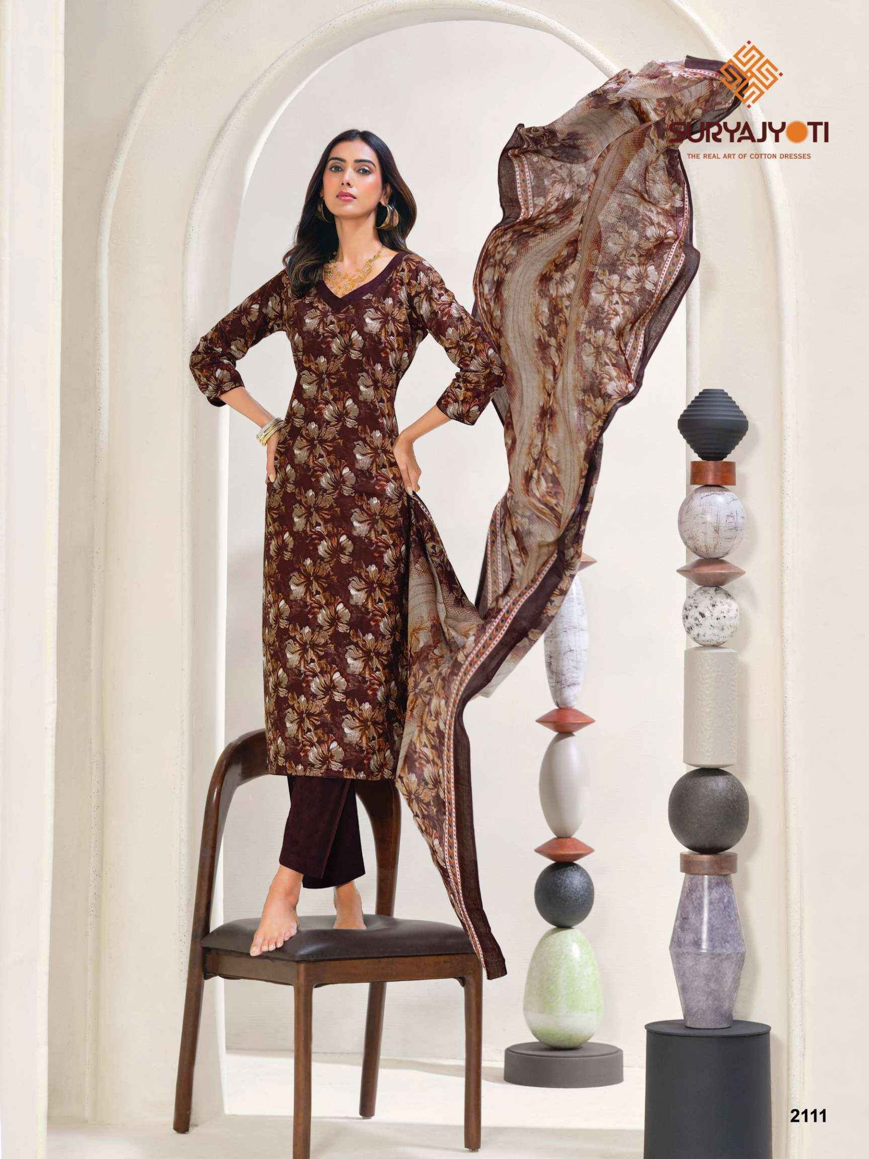 Suryajyoti Zion Cotton Vol 21 Cotton Dress Material 16 pcs Catalogue