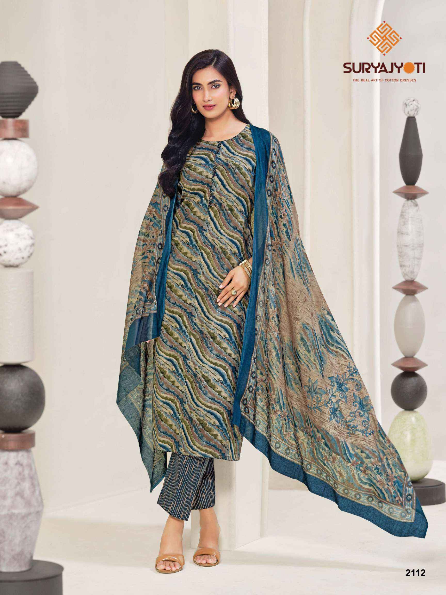 Suryajyoti Zion Cotton Vol 21 Cotton Dress Material 16 pcs Catalogue