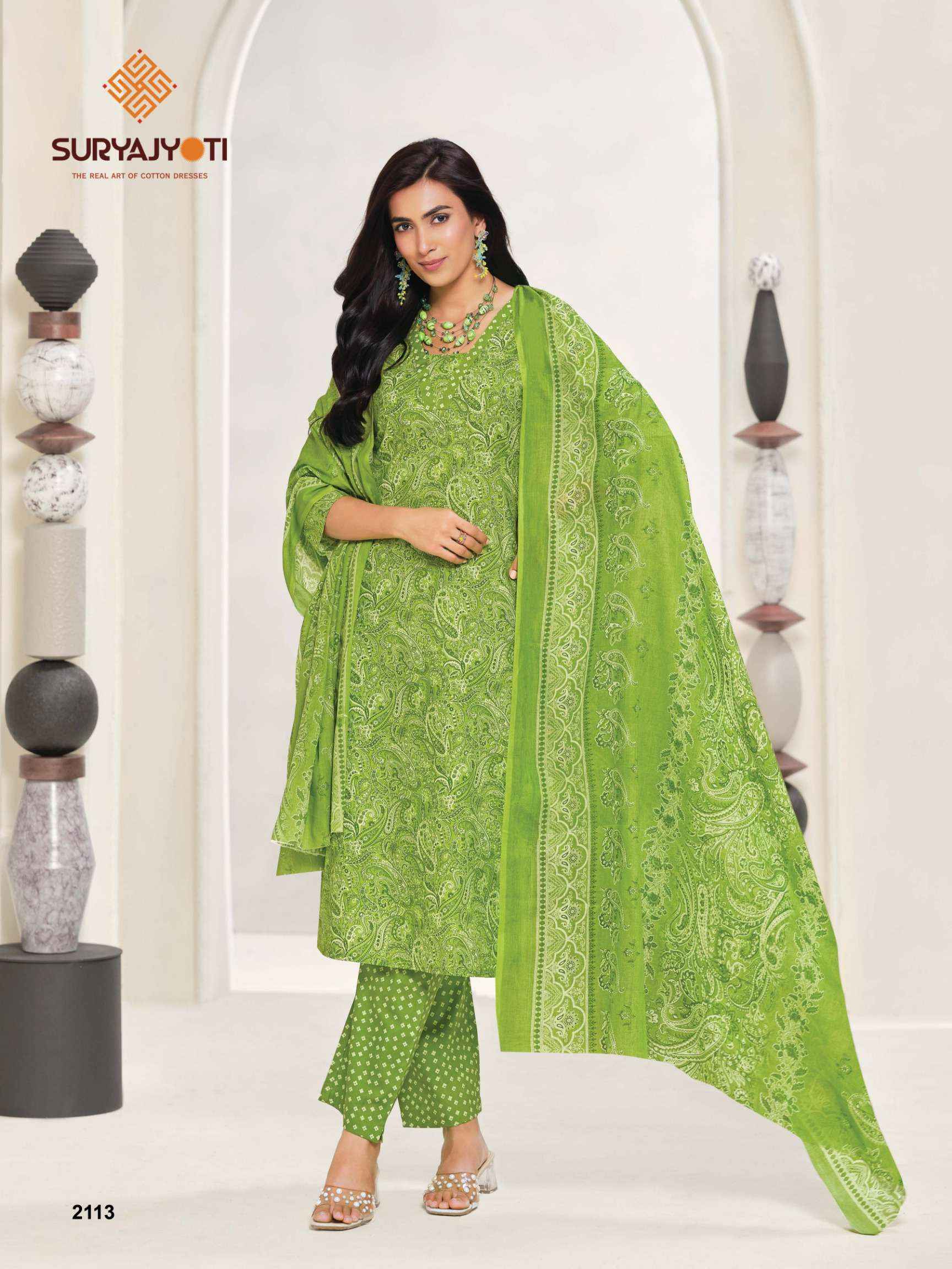 Suryajyoti Zion Cotton Vol 21 Cotton Dress Material 16 pcs Catalogue