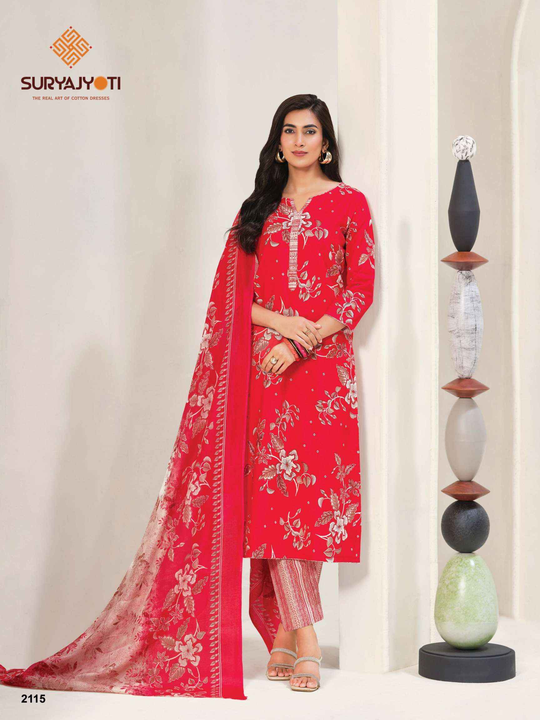 Suryajyoti Zion Cotton Vol 21 Cotton Dress Material 16 pcs Catalogue