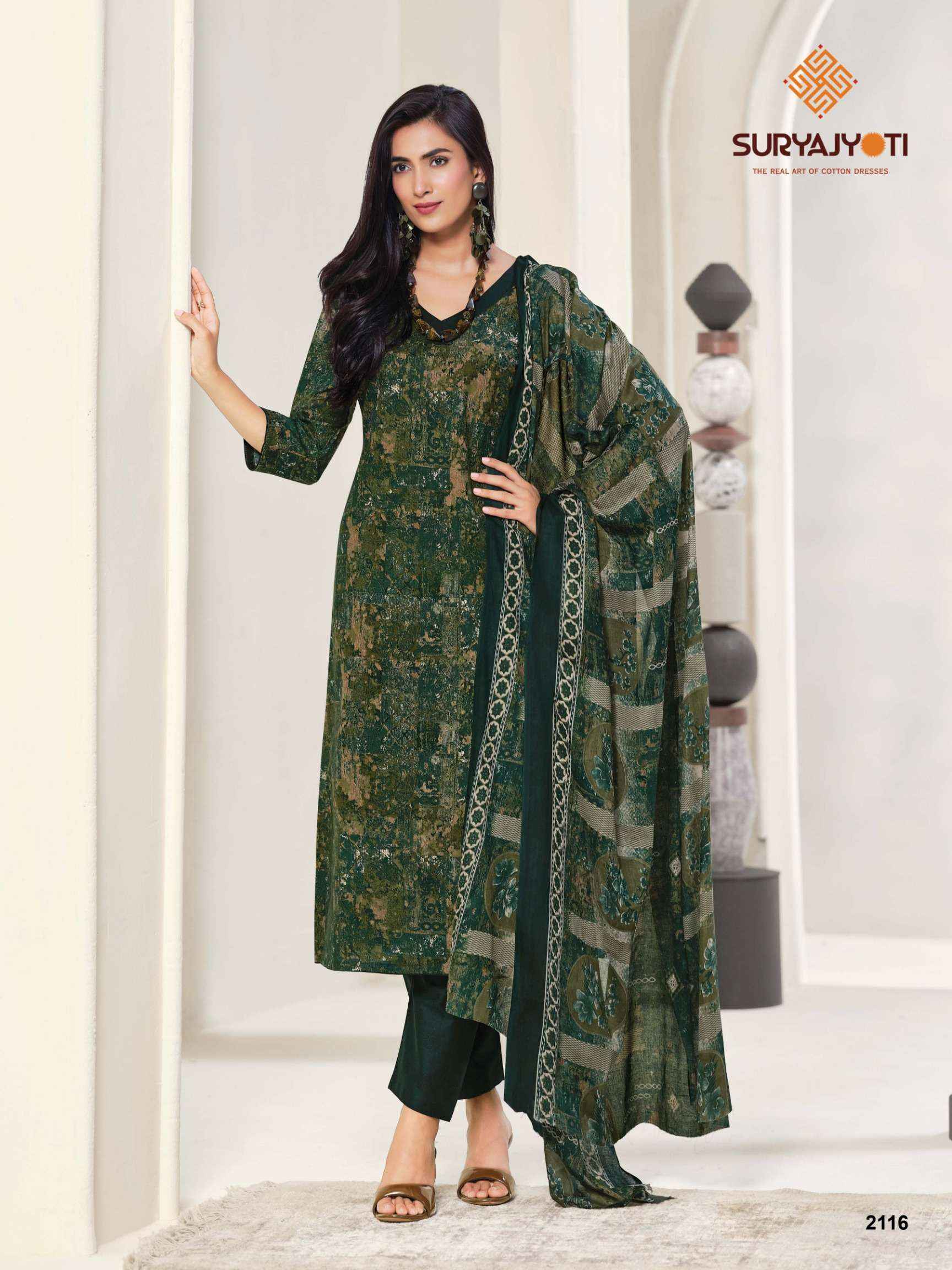 Suryajyoti Zion Cotton Vol 21 Cotton Dress Material 16 pcs Catalogue
