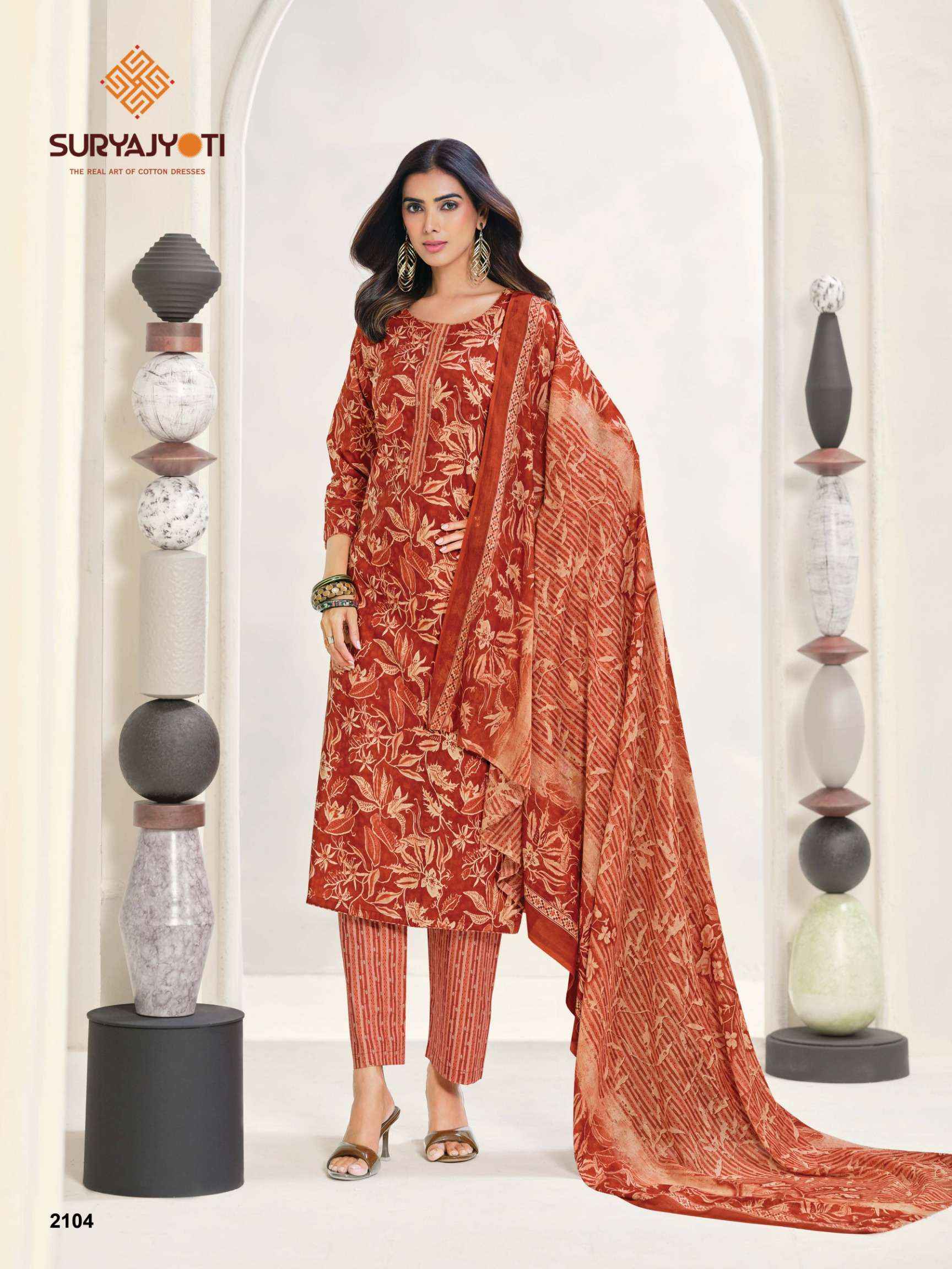 Suryajyoti Zion Cotton Vol 21 Cotton Dress Material 16 pcs Catalogue