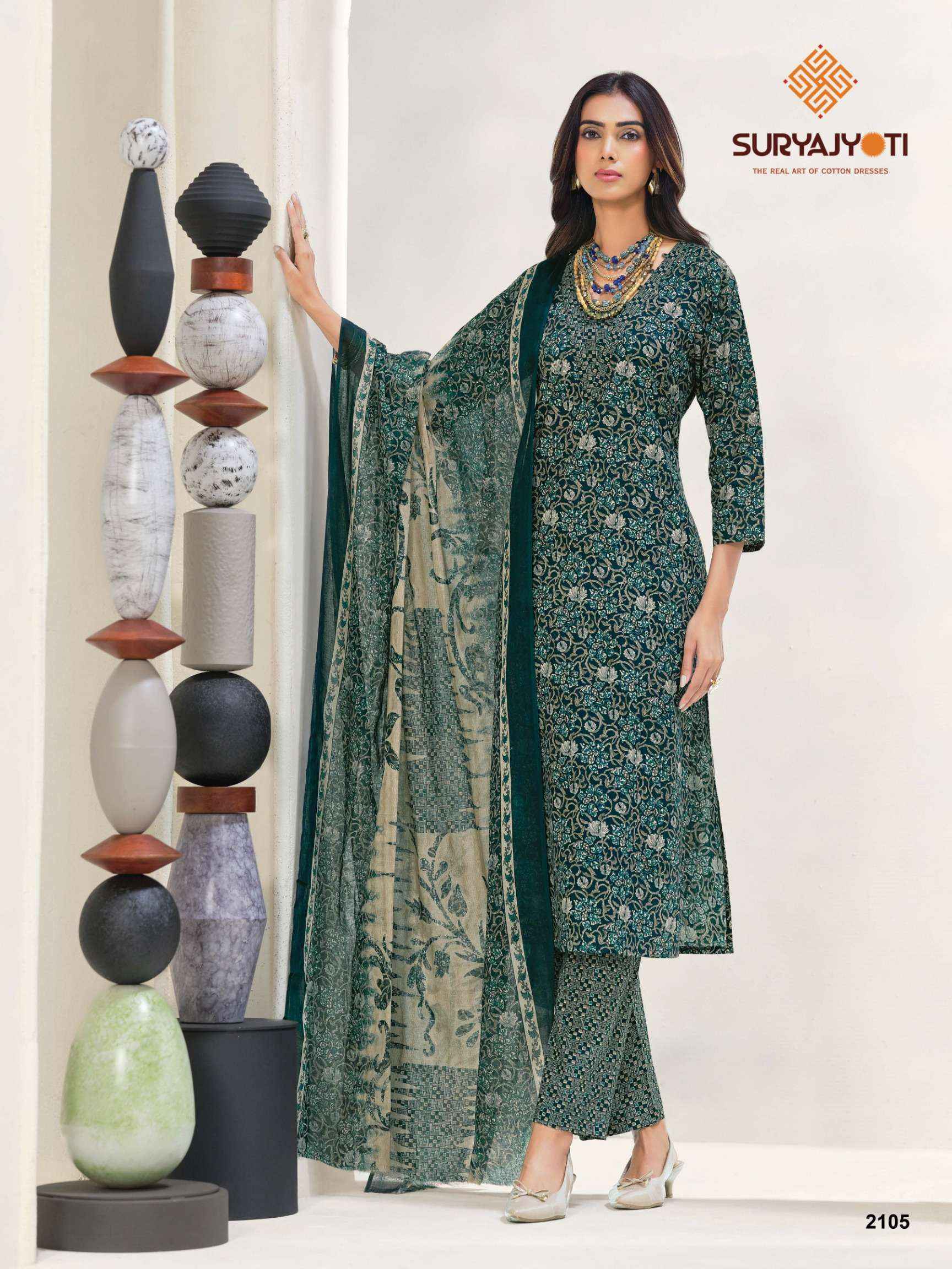 Suryajyoti Zion Cotton Vol 21 Readymade Cotton Dress 16 pcs Catalogue