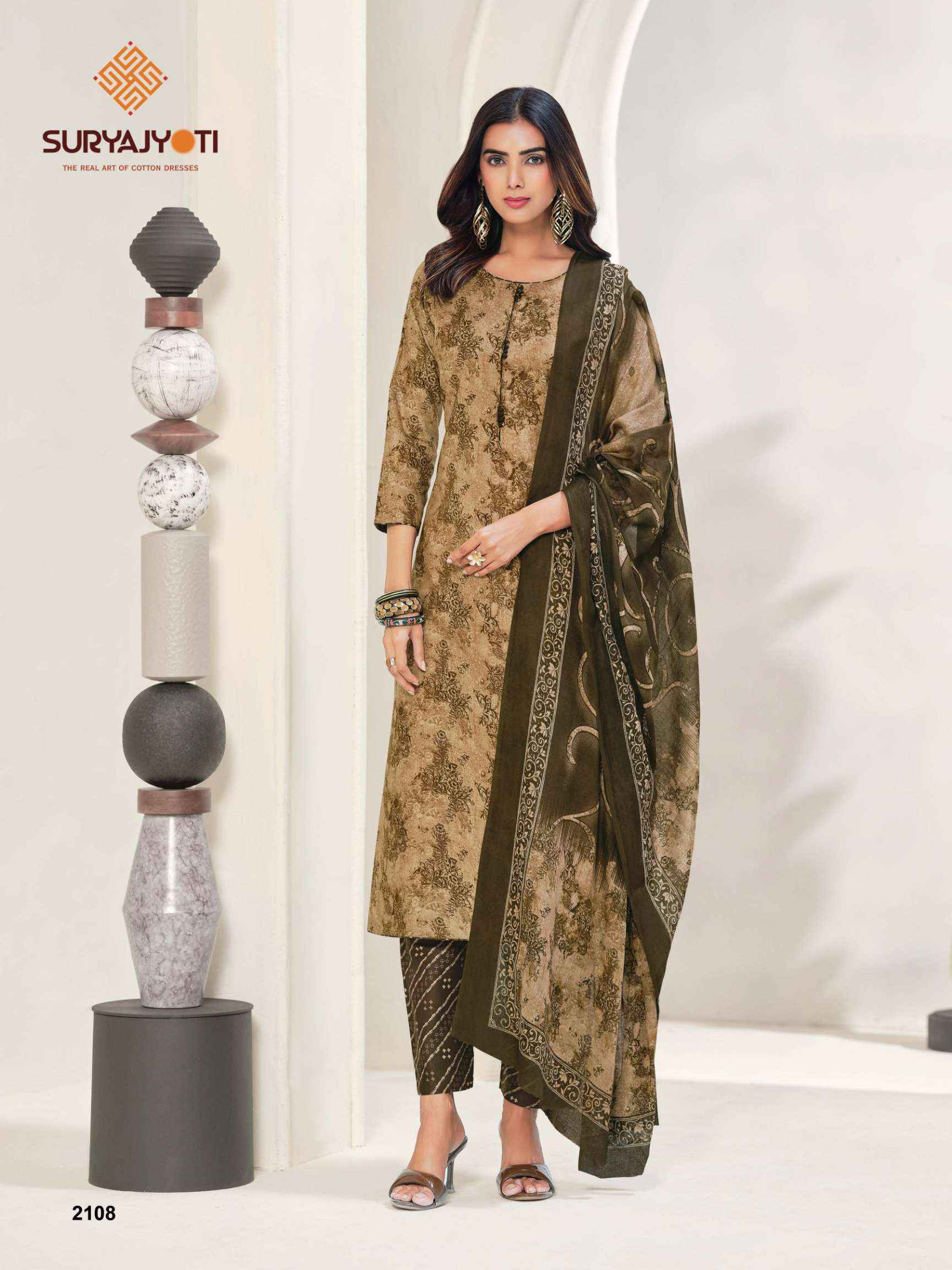 Suryajyoti Zion Cotton Vol 21 Readymade Cotton Dress 16 pcs Catalogue