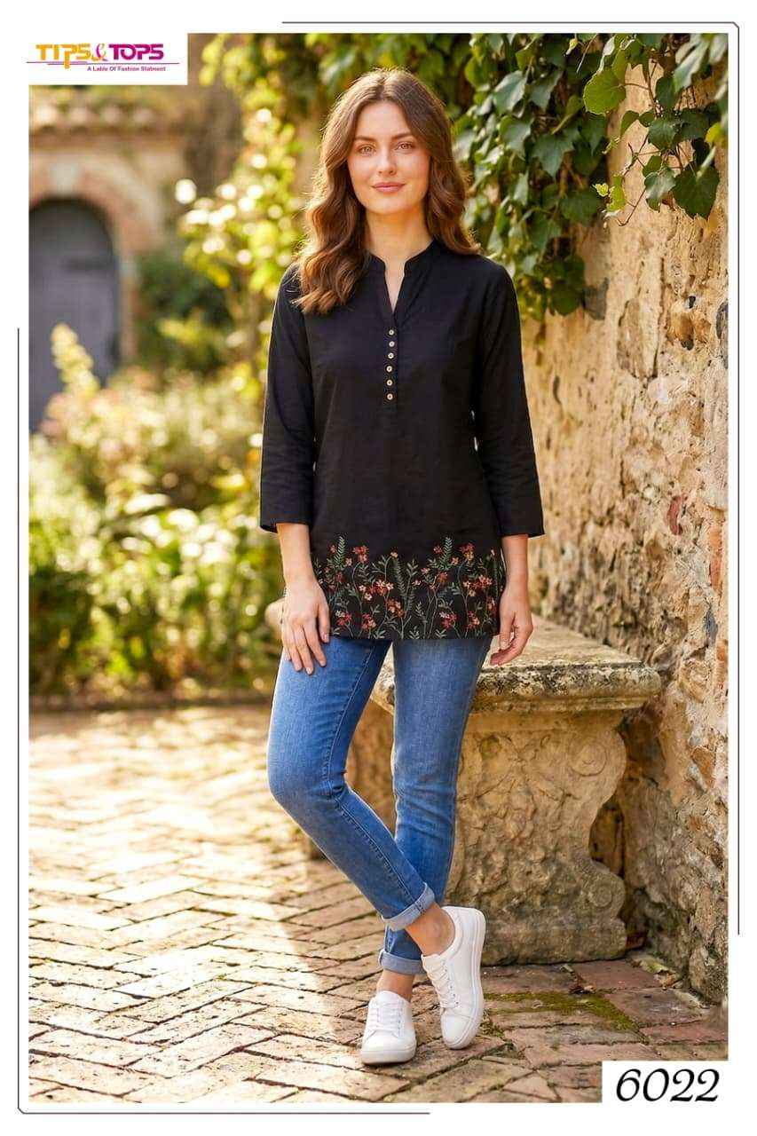 Tips & Tops Polo Rayon Weastern Top 6 pcs Catalogue