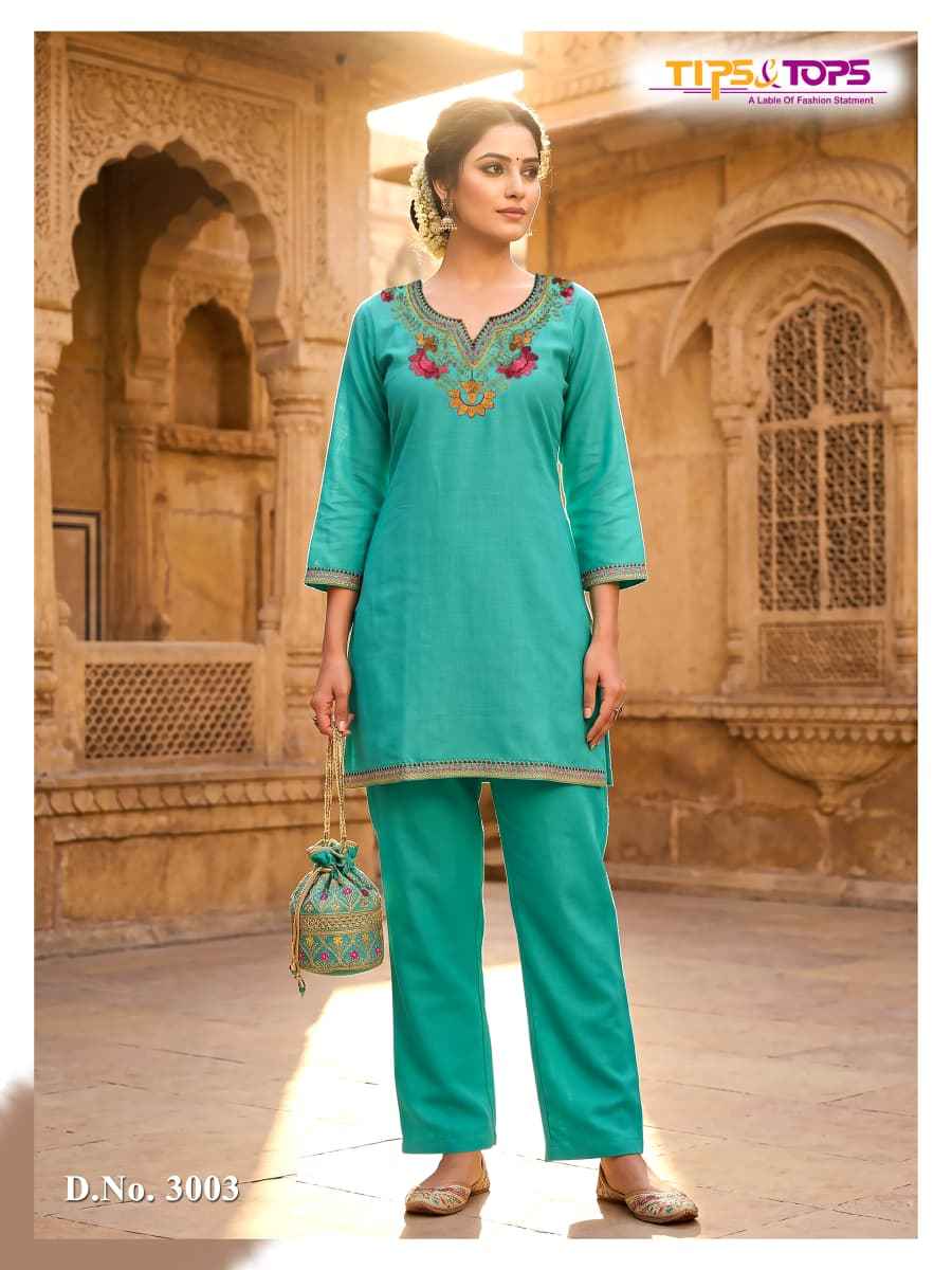 Tips & Tops Trendy Touch Vol 3 Rayon Co Ord Set 6 Pc Catalogue
