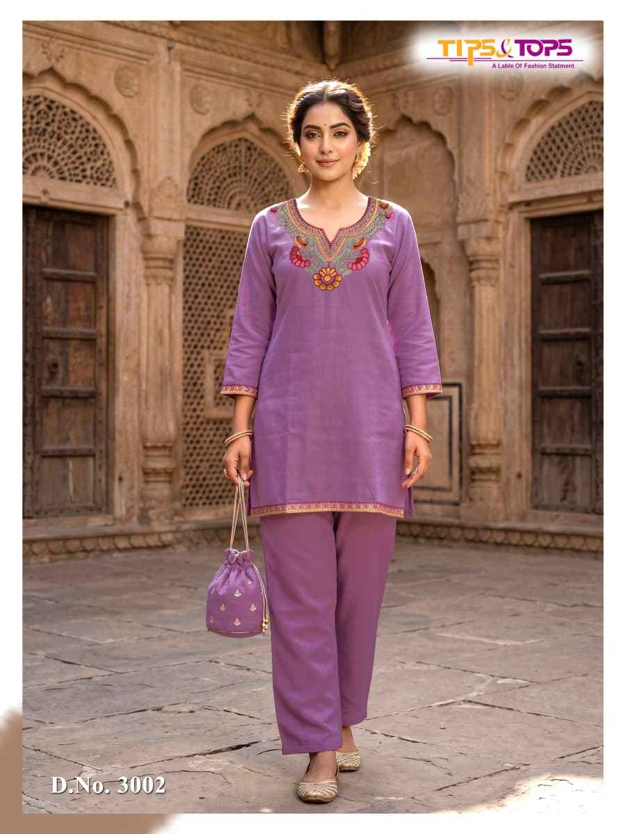 Tips & Tops Trendy Touch Vol 3 Rayon Co Ord Set 6 Pc Catalogue