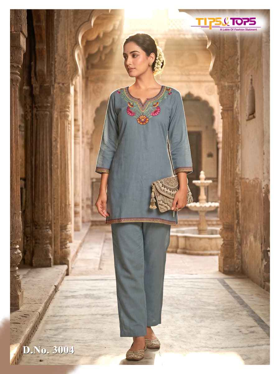 Tips & Tops Trendy Touch Vol 3 Rayon Co Ord Set 6 Pc Catalogue