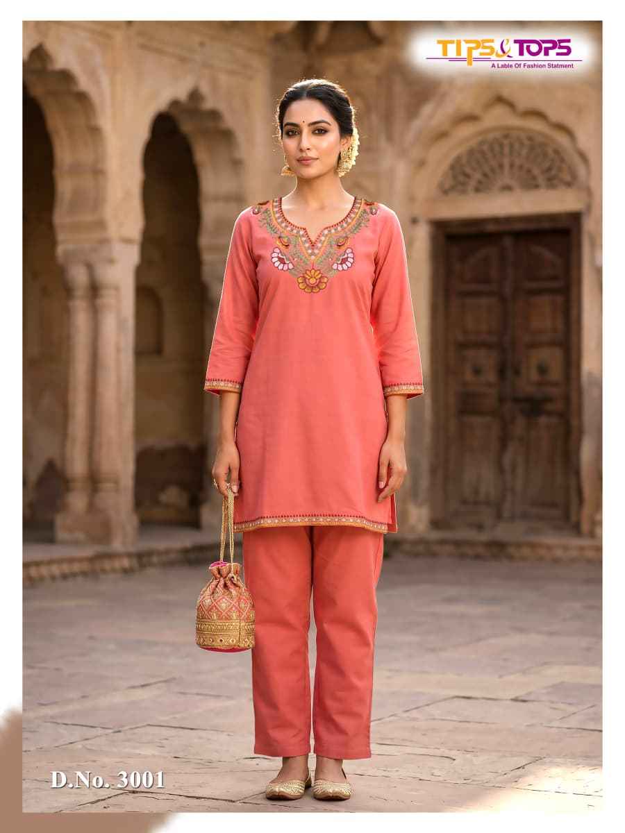 Tips & Tops Trendy Touch Vol 3 Rayon Co Ord Set 6 Pc Catalogue