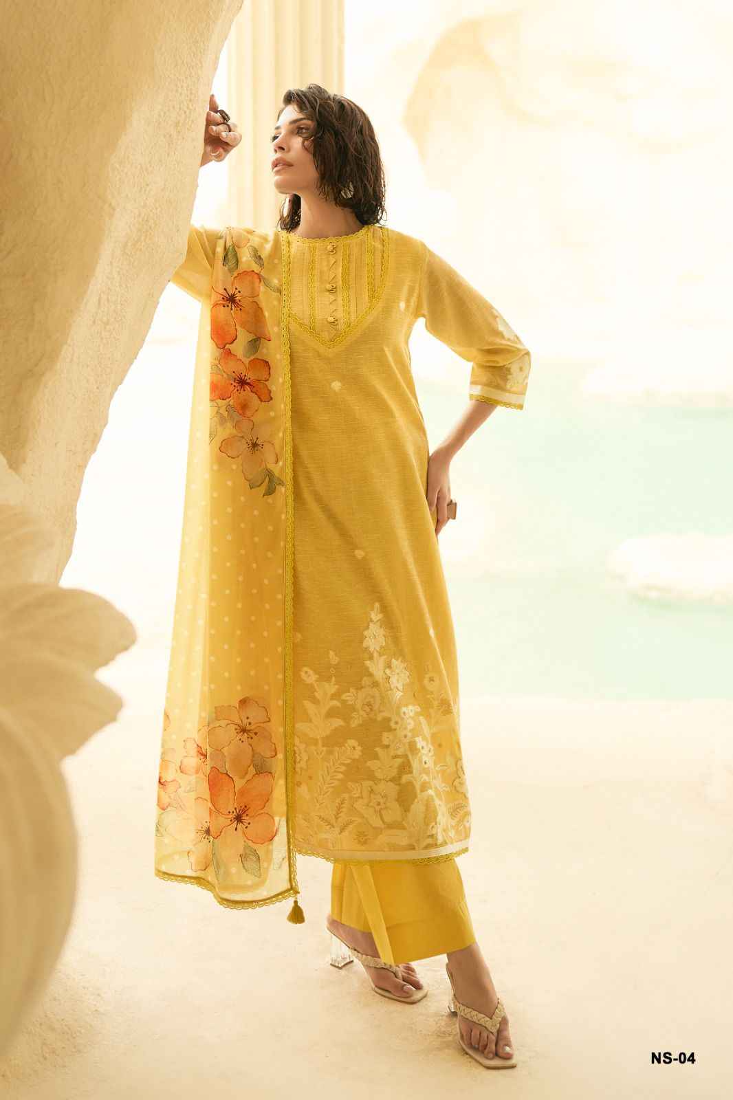 Varshaa Nishat linen Dress Material 4 pcs Catalogue