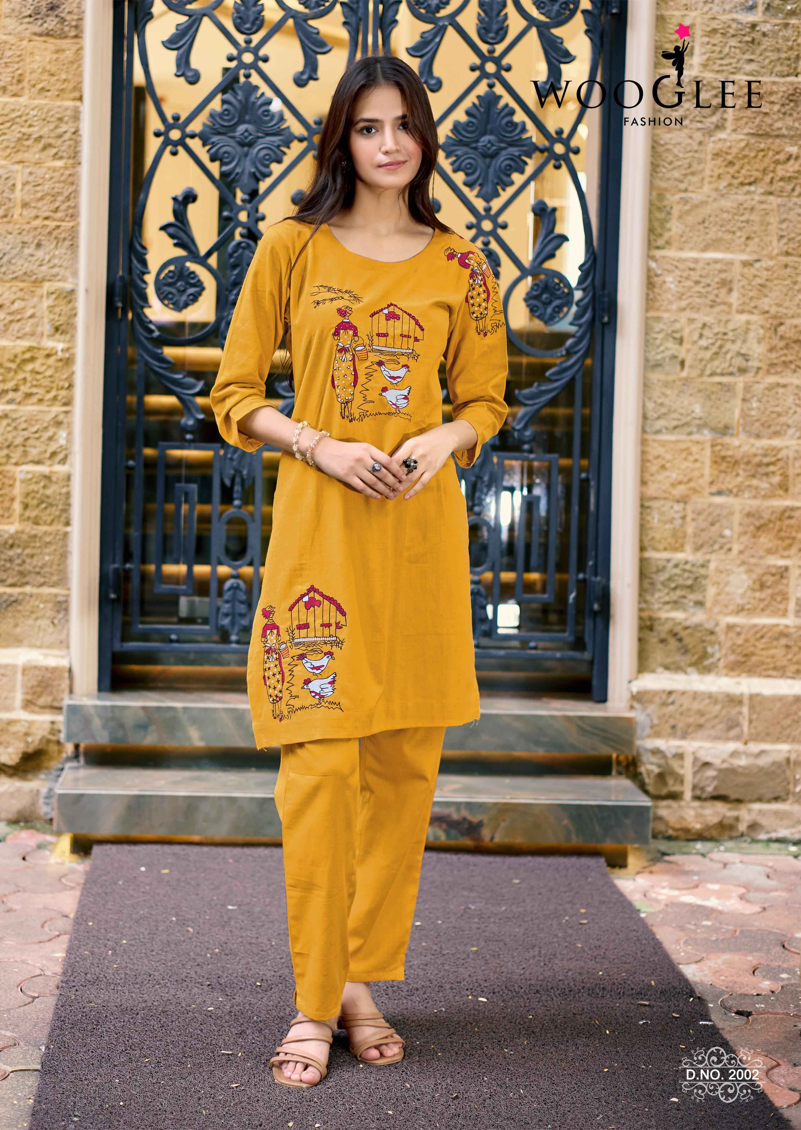 Wooglee Shivangi Cotton Flex Co ord Set 6 pcs Catalogue