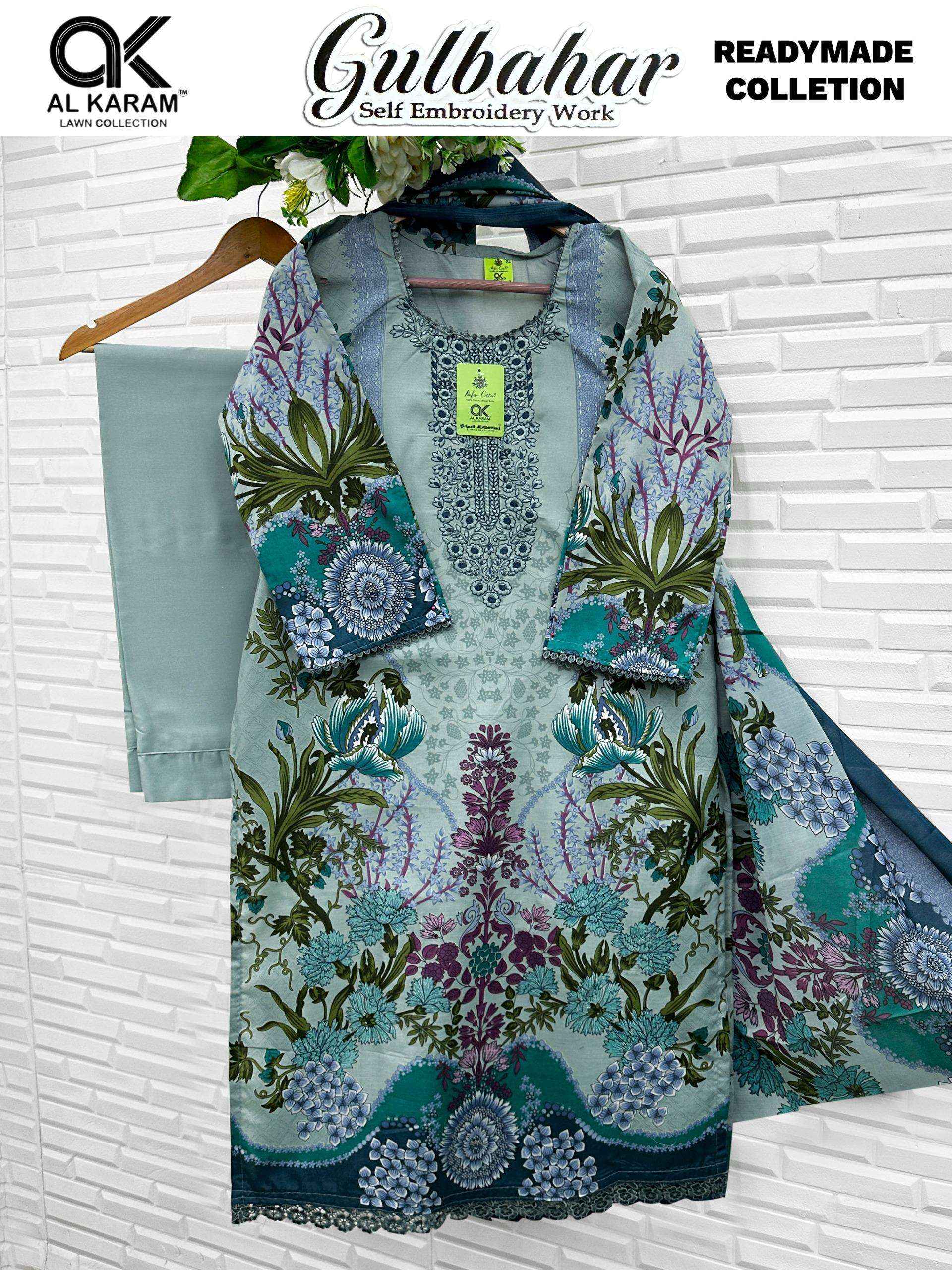 Al Karam Gulbahar Readymade Cotton Dress 6 pcs Catalogue