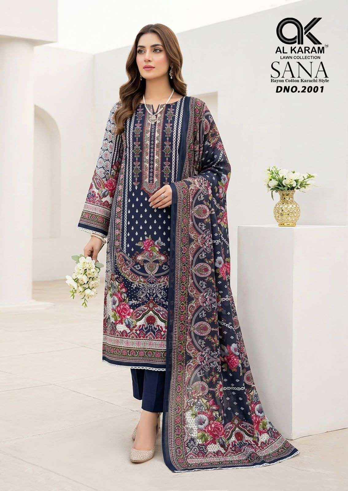 Al Karam Sana Vol 2 Rayon Dress Material 8 pcs Catalogue