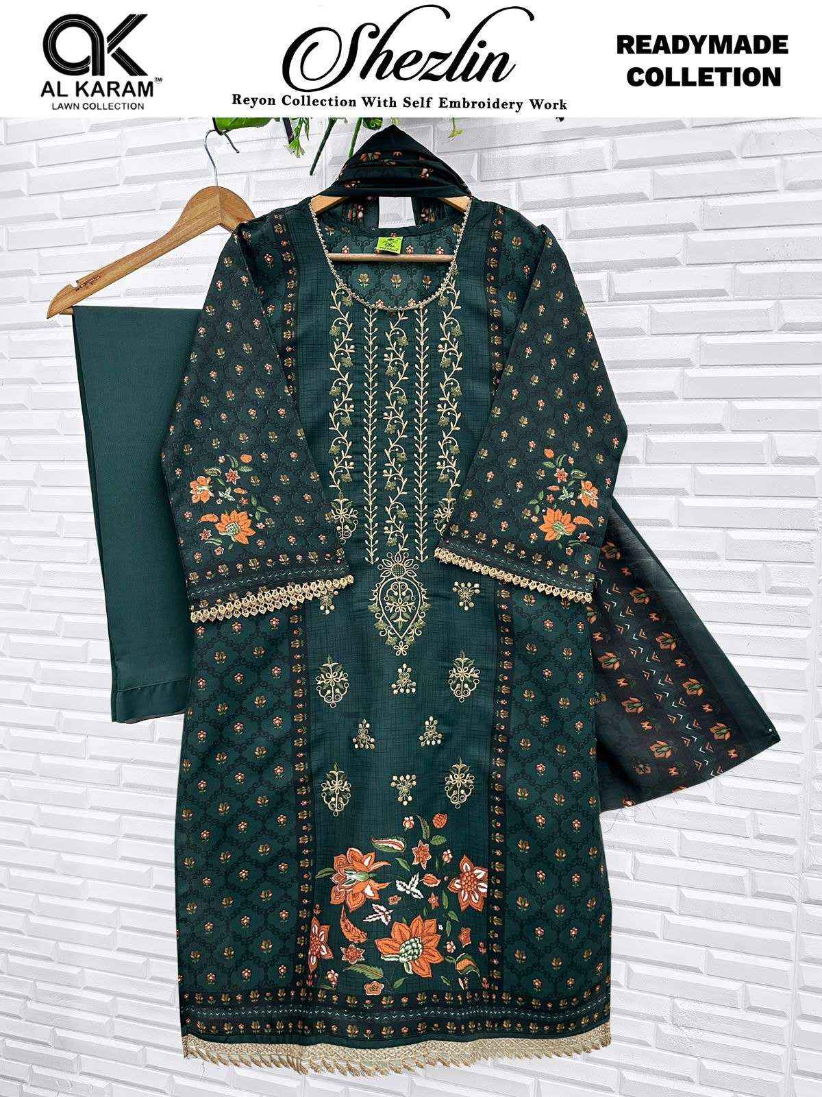 Al Karam Shezlin Readymade Reyon Dress 6 pcs Catalogue