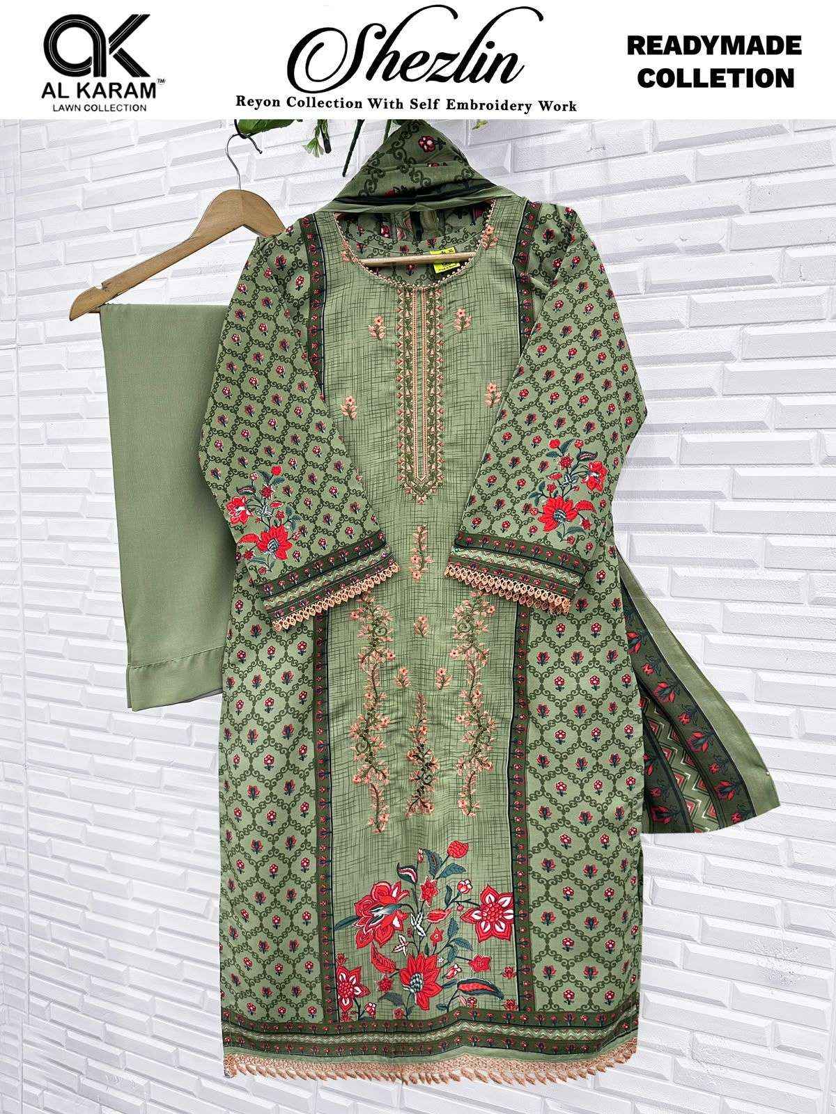 Al Karam Shezlin Readymade Reyon Dress 6 pcs Catalogue
