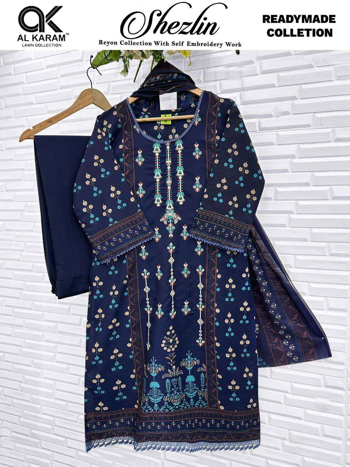 Al Karam Shezlin Readymade Reyon Dress 6 pcs Catalogue