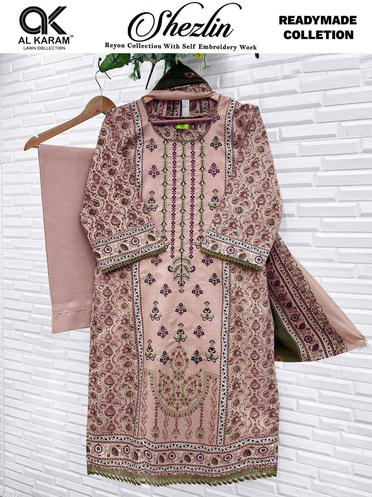 Al Karam Shezlin Readymade Reyon Dress 6 pcs Catalogue