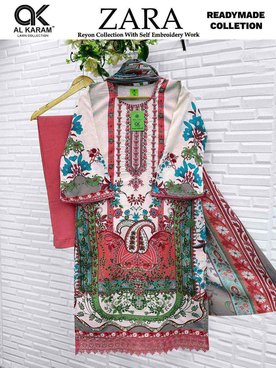 Al Karam Zara Readymade Reyon Dress 6 pcs Catalogue