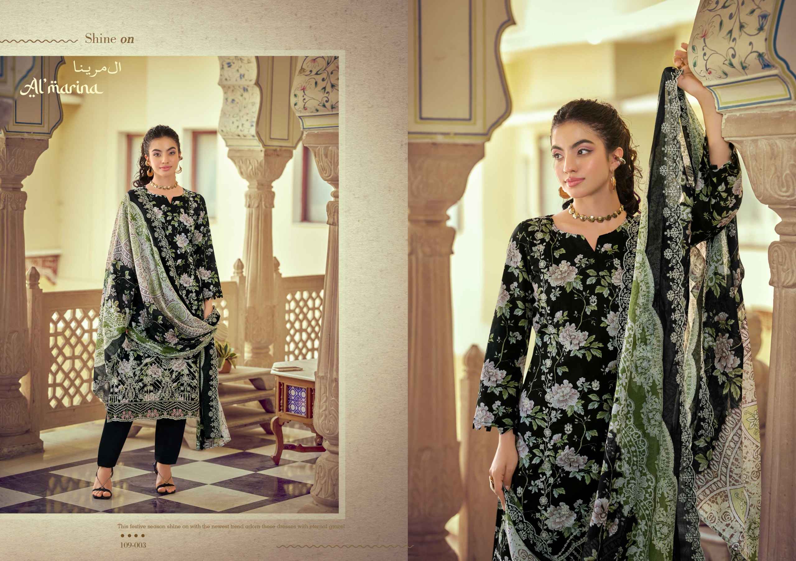 Al Marina Chikankari Vol 5 Cotton Dress Material 8 pcs Catalogue